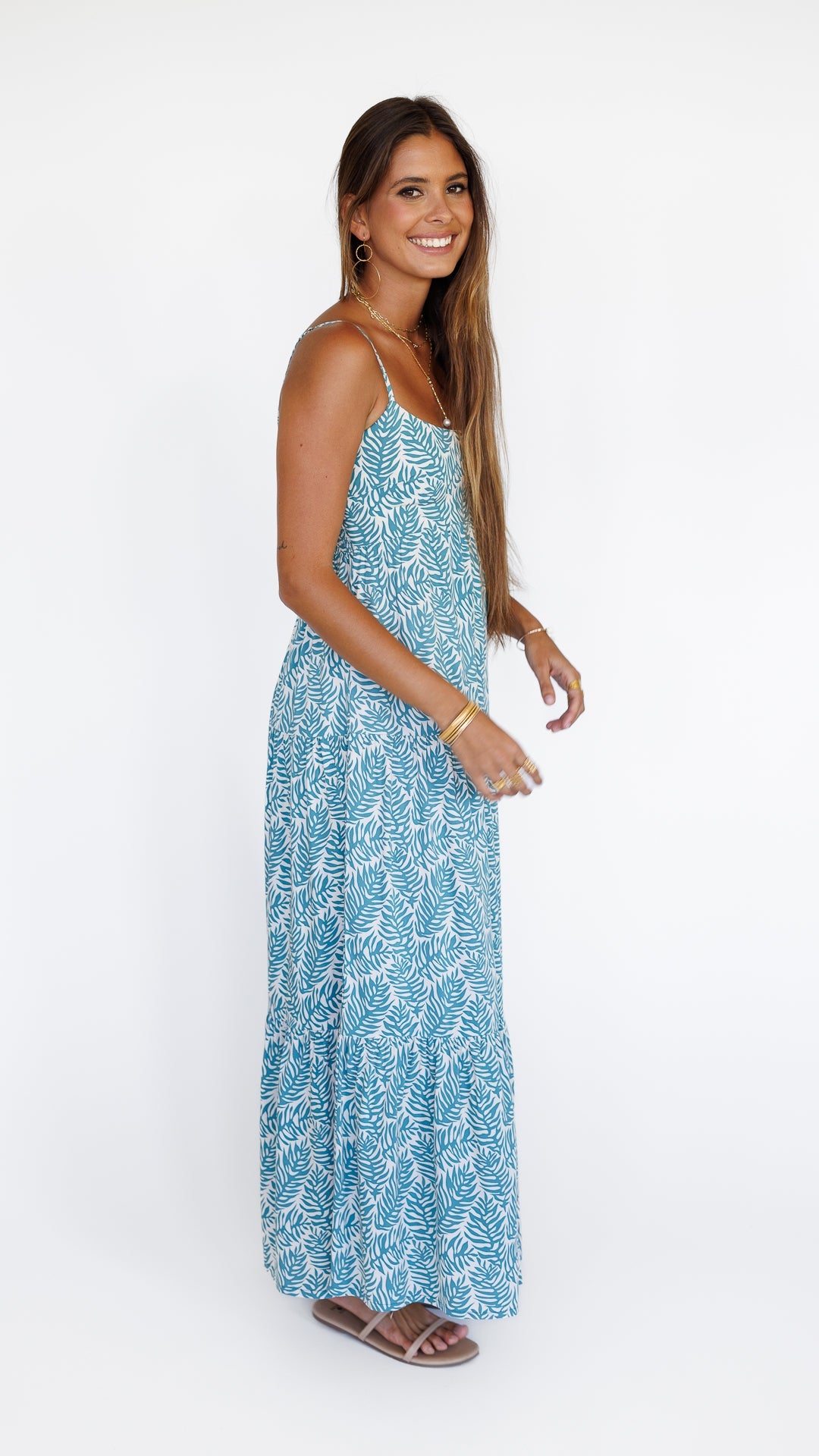 Heiva Dress / Olinda Teal Khush Clothing