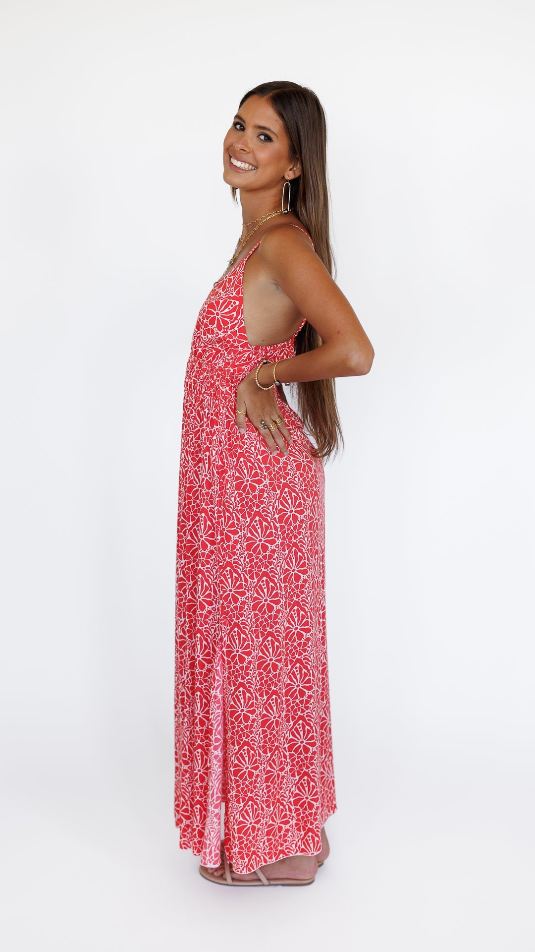 Manihi Dress / Magnolia Coral Khush Clothing