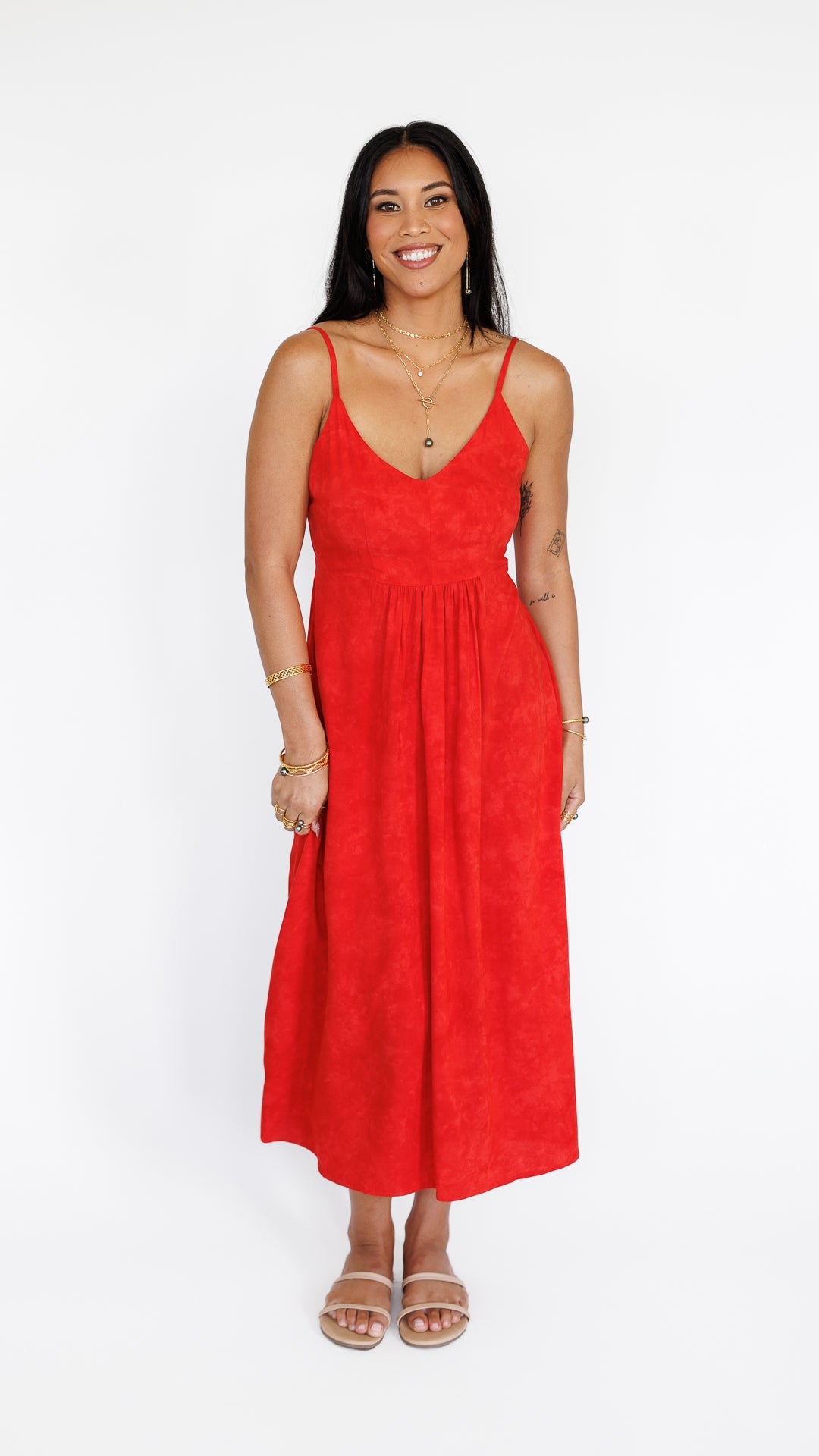 Sienna Dress / Hazy Coral Khush Clothing