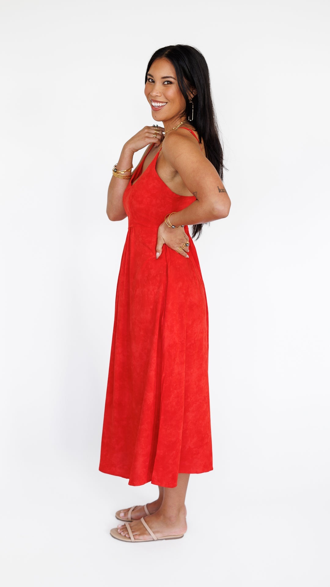 Sienna Dress / Hazy Coral Khush Clothing