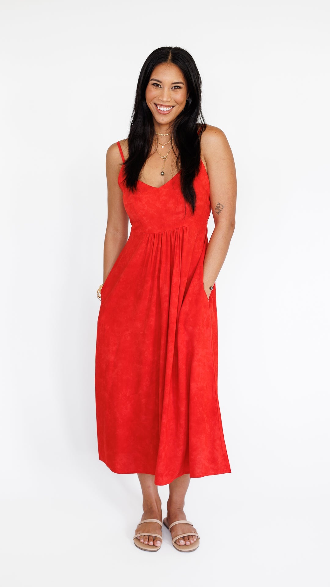 Sienna Dress / Hazy Coral Khush Clothing