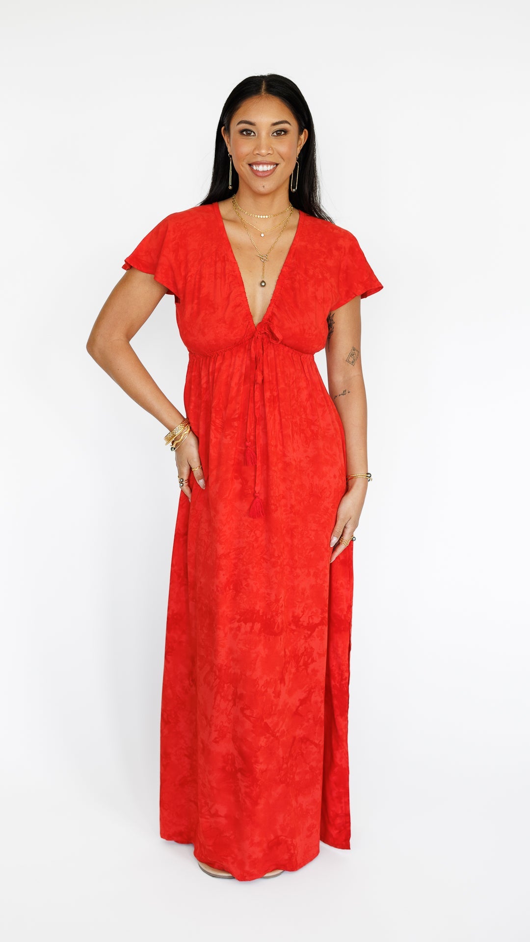 Leilani Dress / Hazy Coral Khush Clothing