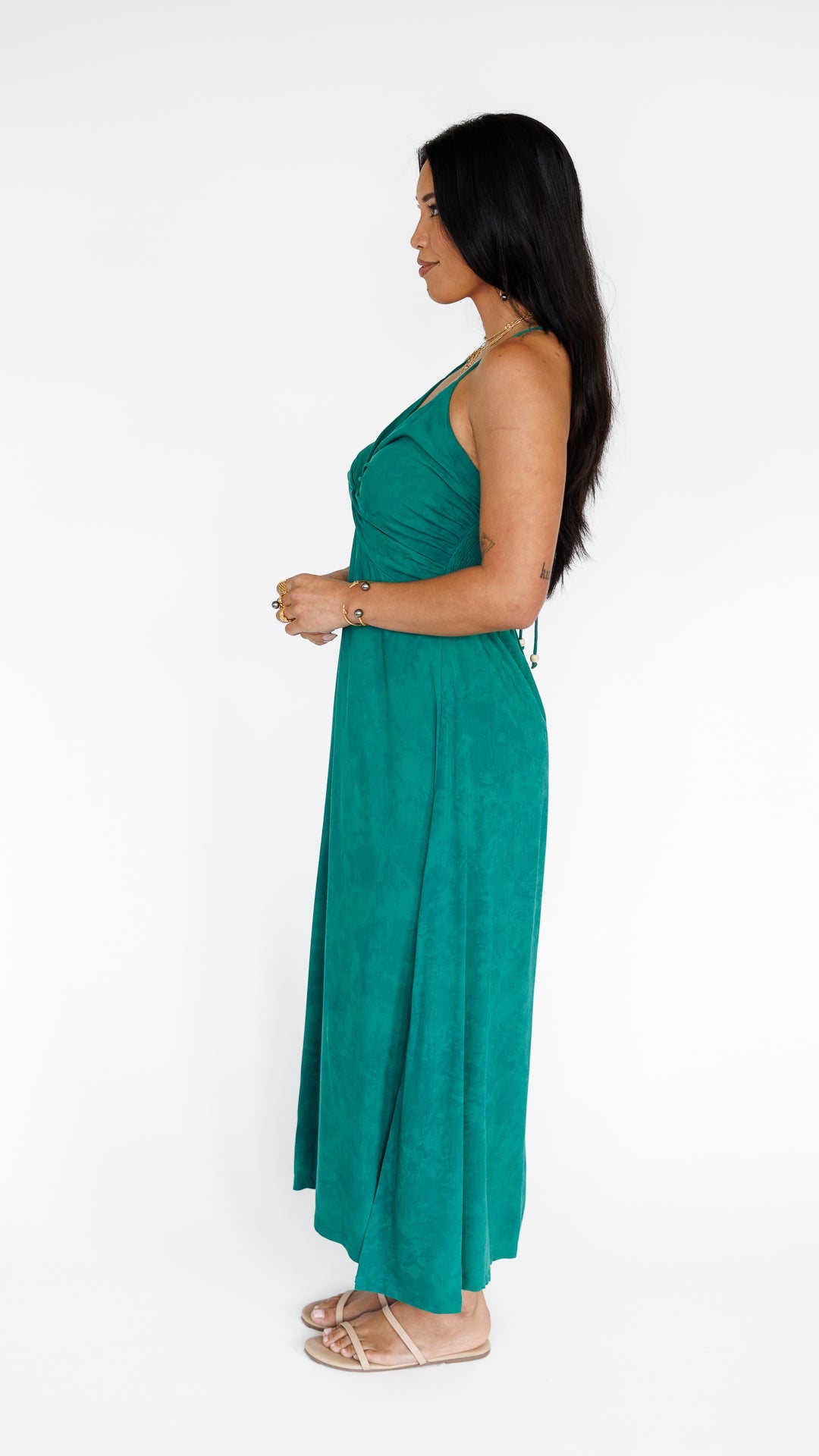 Lorena Dress / Emerald Khush Clothing
