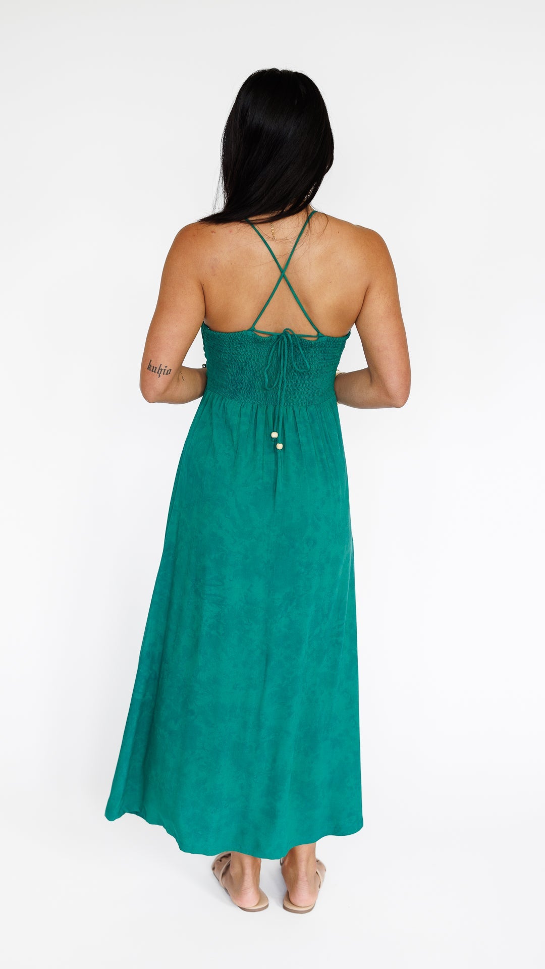 Lorena Dress / Emerald Khush Clothing
