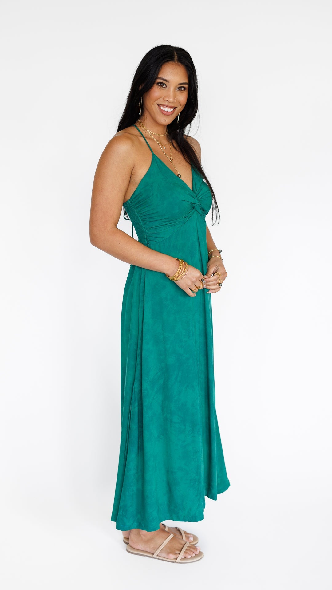Lorena Dress / Emerald Khush Clothing