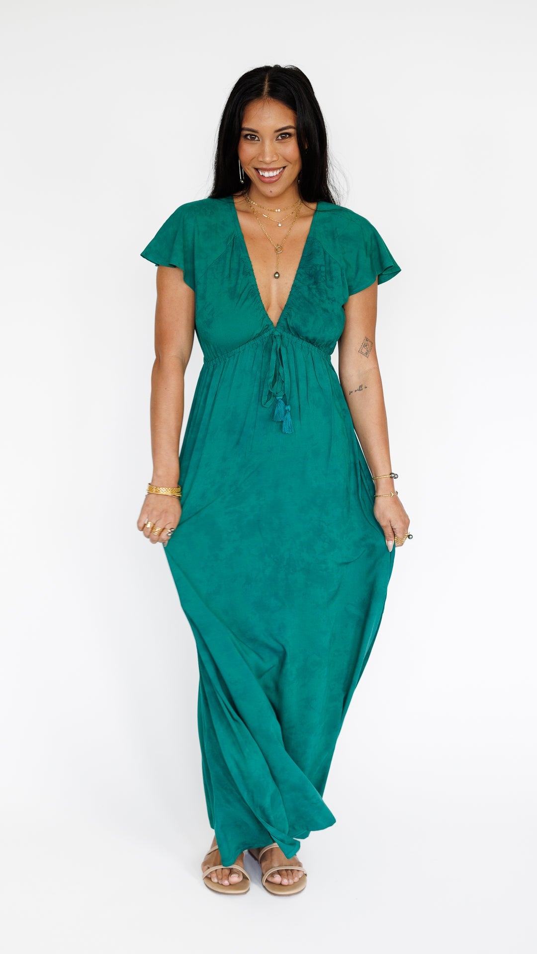 Leilani Dress / Emerald Khush Clothing