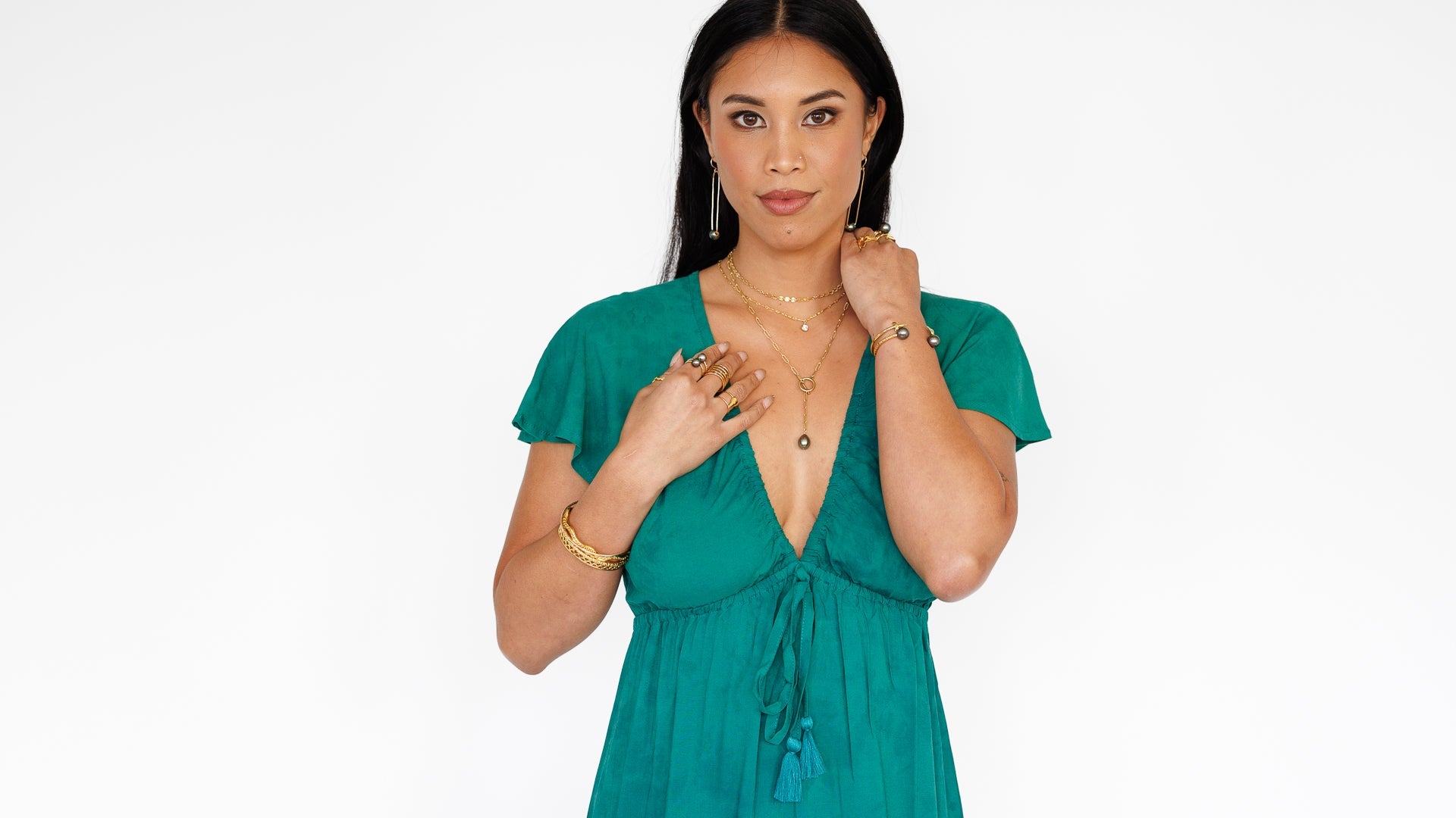 Leilani Dress / Emerald Khush Clothing