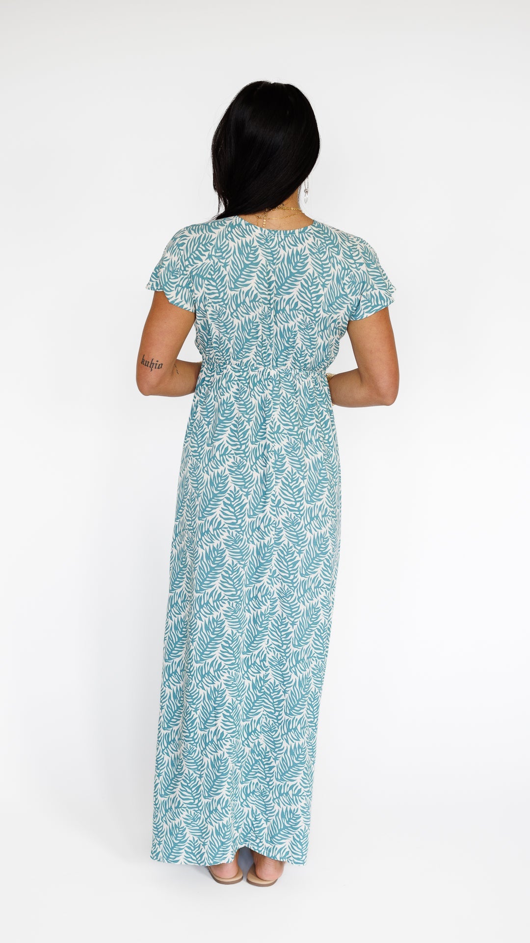 Leilani Dress / Olinda Teal Khush Clothing