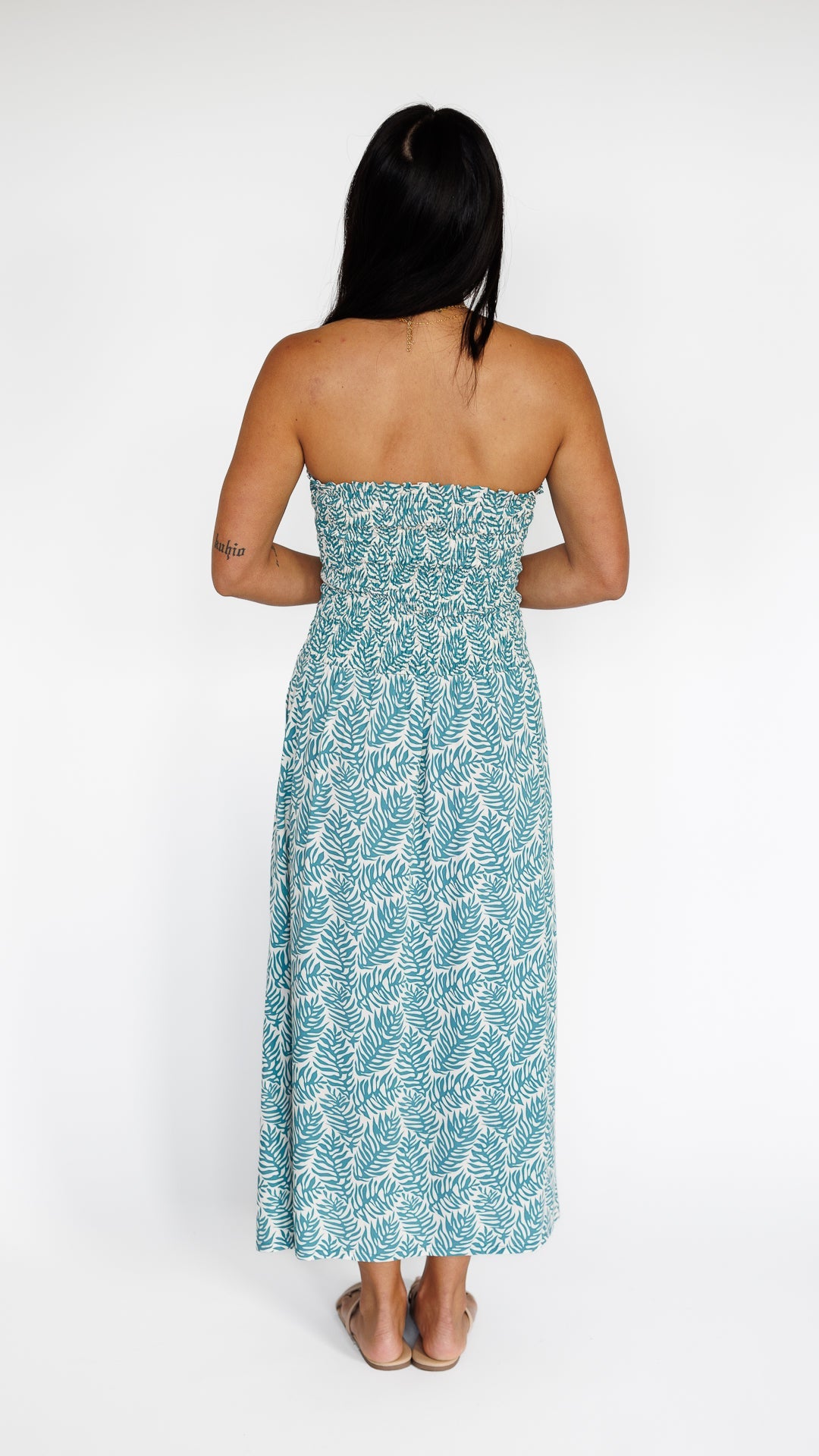 Paige Dress / Olinda Teal Khush Clothing