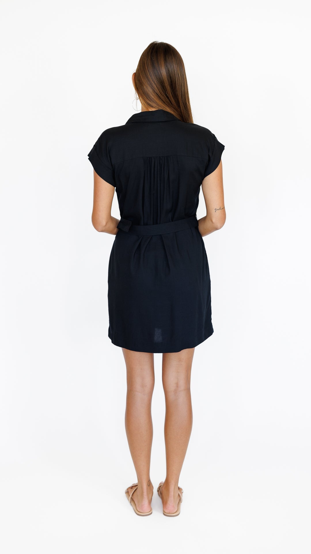 Aurora Dress / Solid Black Khush Clothing