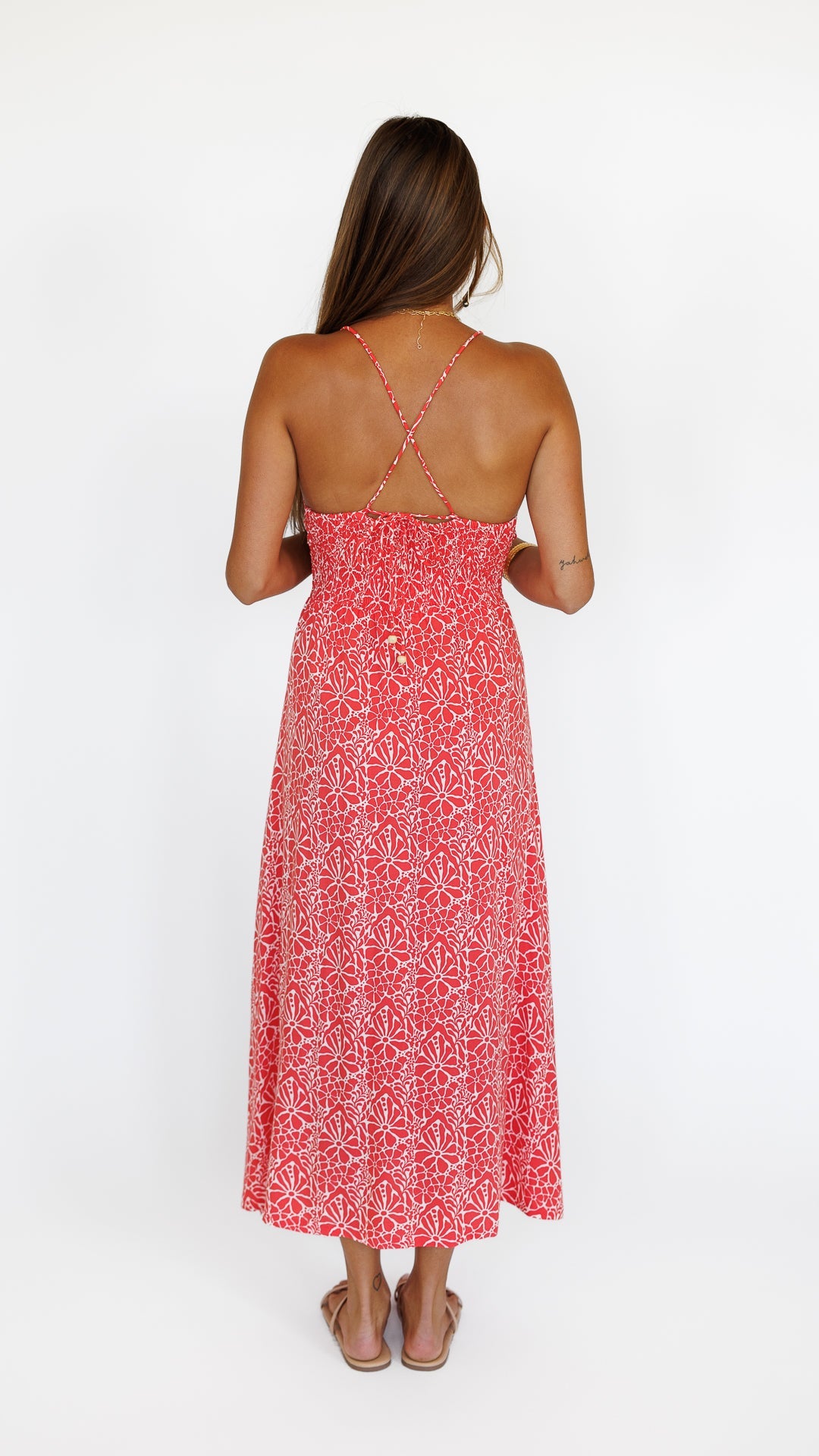 Lorena Dress / Magnolia Coral