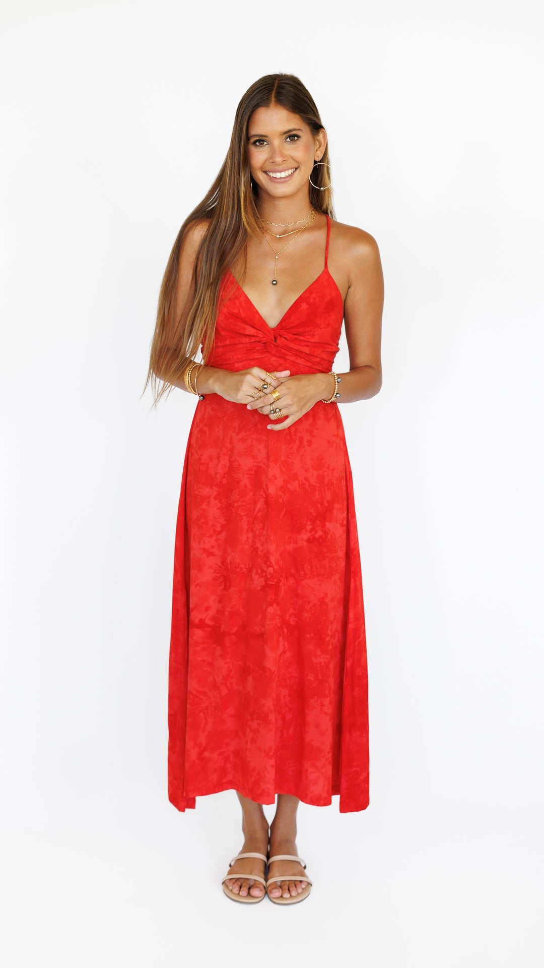 lorena midi dress Lorena Dress / Hazy Coral