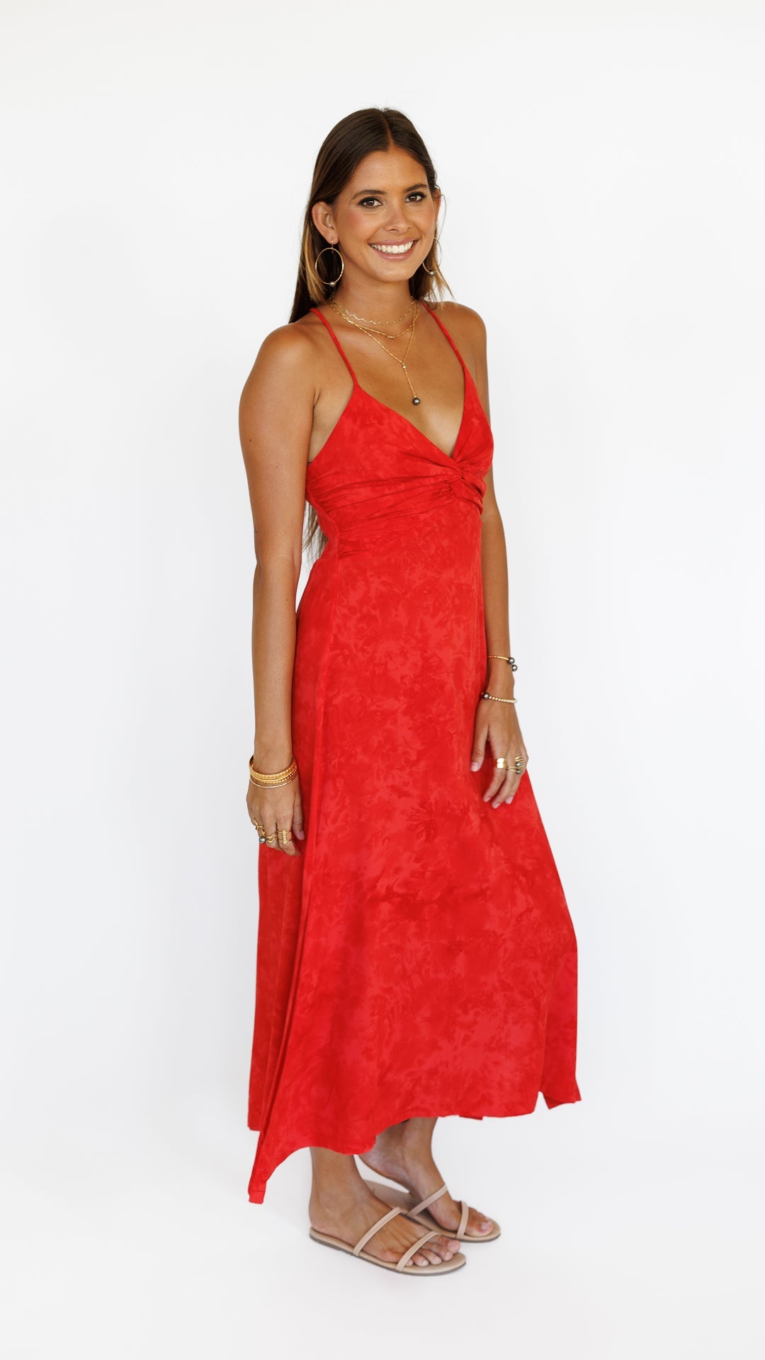 Lorena Dress / Hazy Coral Khush Clothing