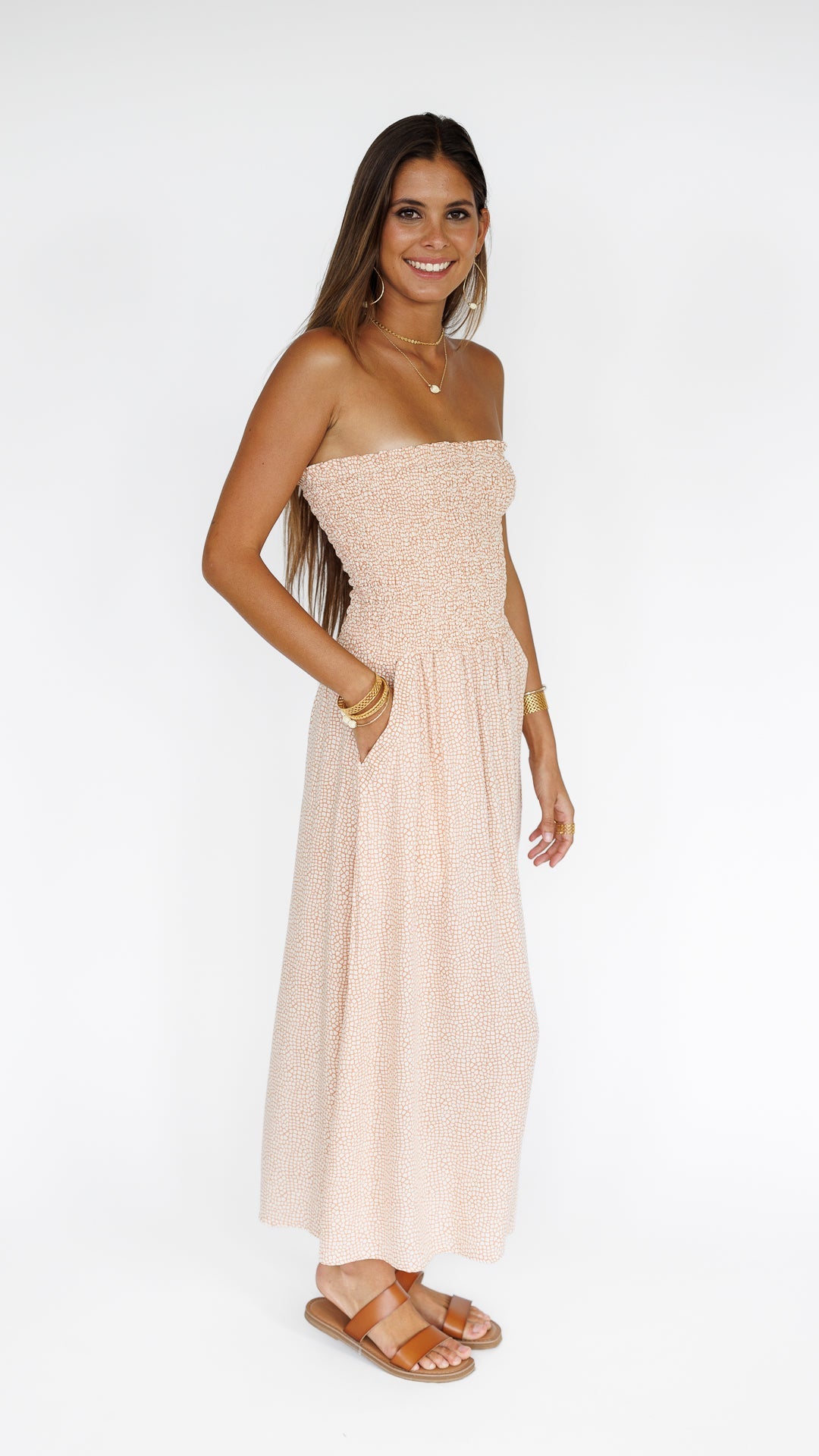 Paige Dress / Savanna Sand Khush Clothing