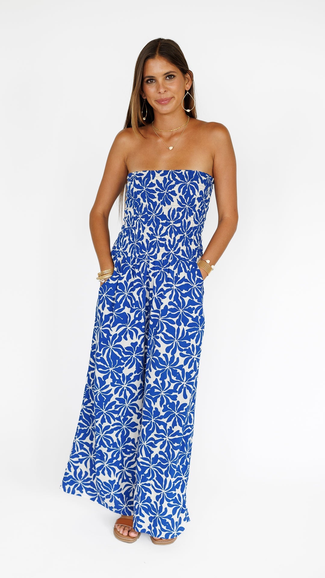 Lawai Jumpsuit / Aloha Sapphire Khush Clothing