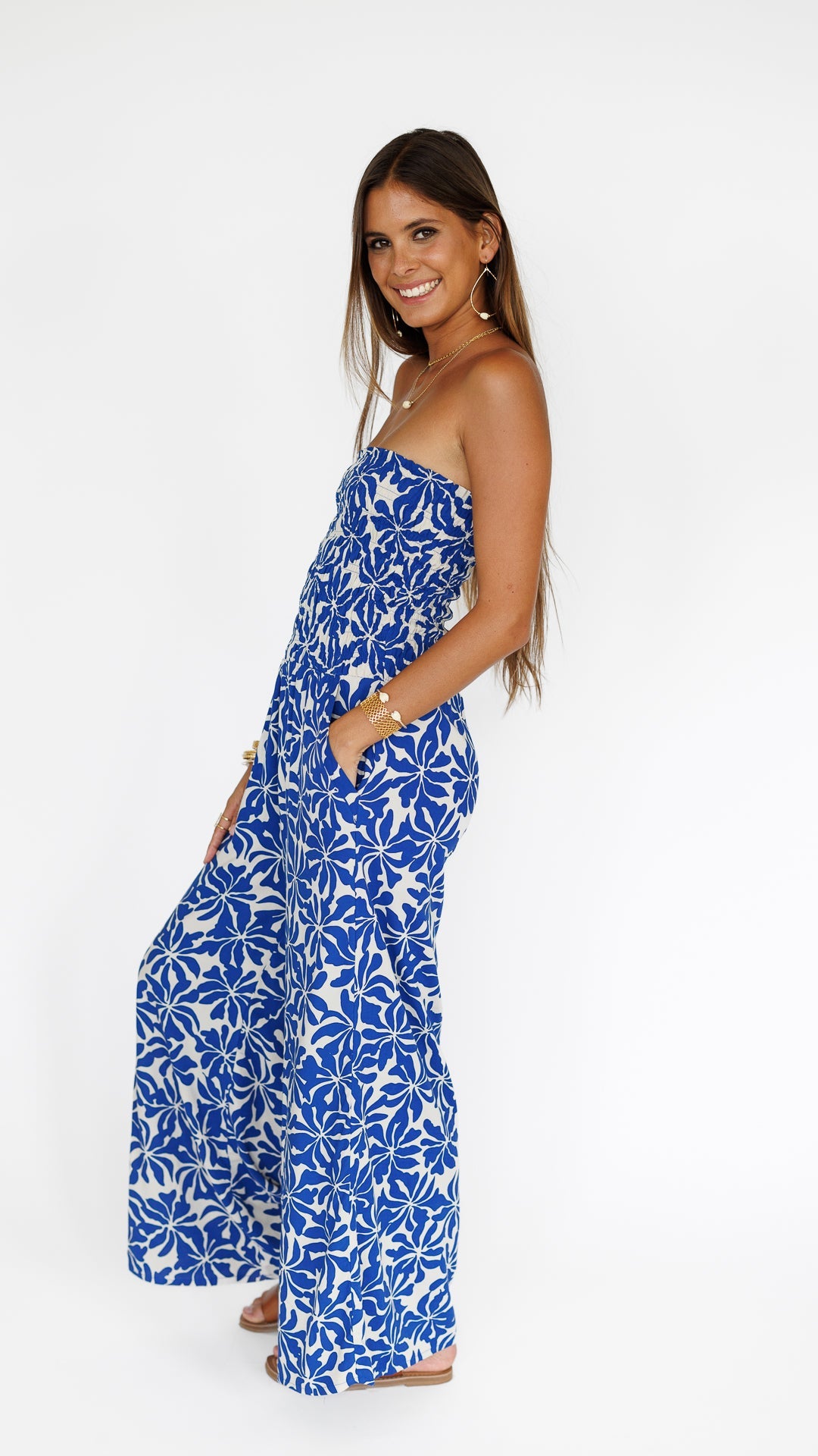 Lawai Jumpsuit / Aloha Sapphire Khush Clothing