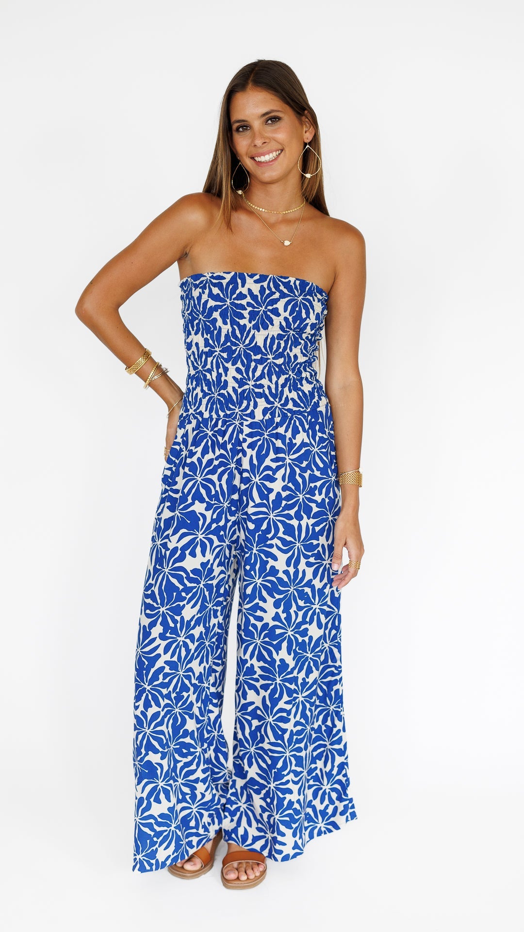 Lawai Jumpsuit / Aloha Sapphire Khush Clothing
