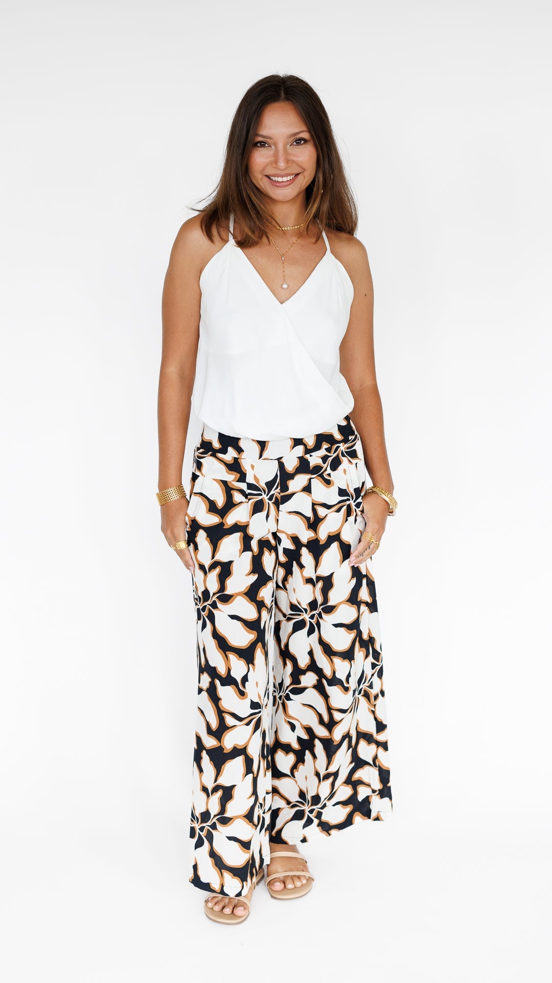 Johanna Pant / Bronze Blossom Khush Clothing