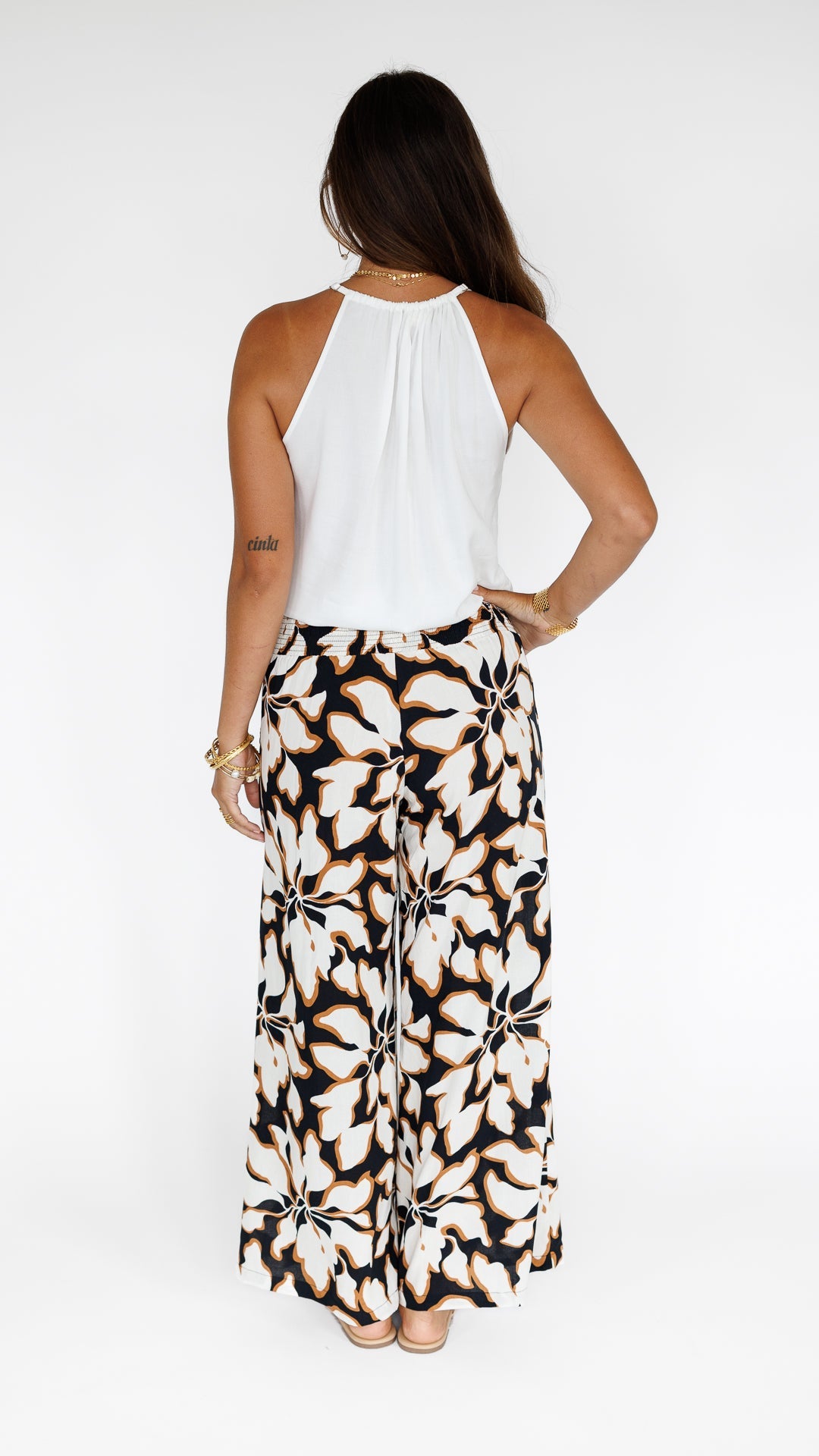 Johanna Pant / Bronze Blossom Khush Clothing