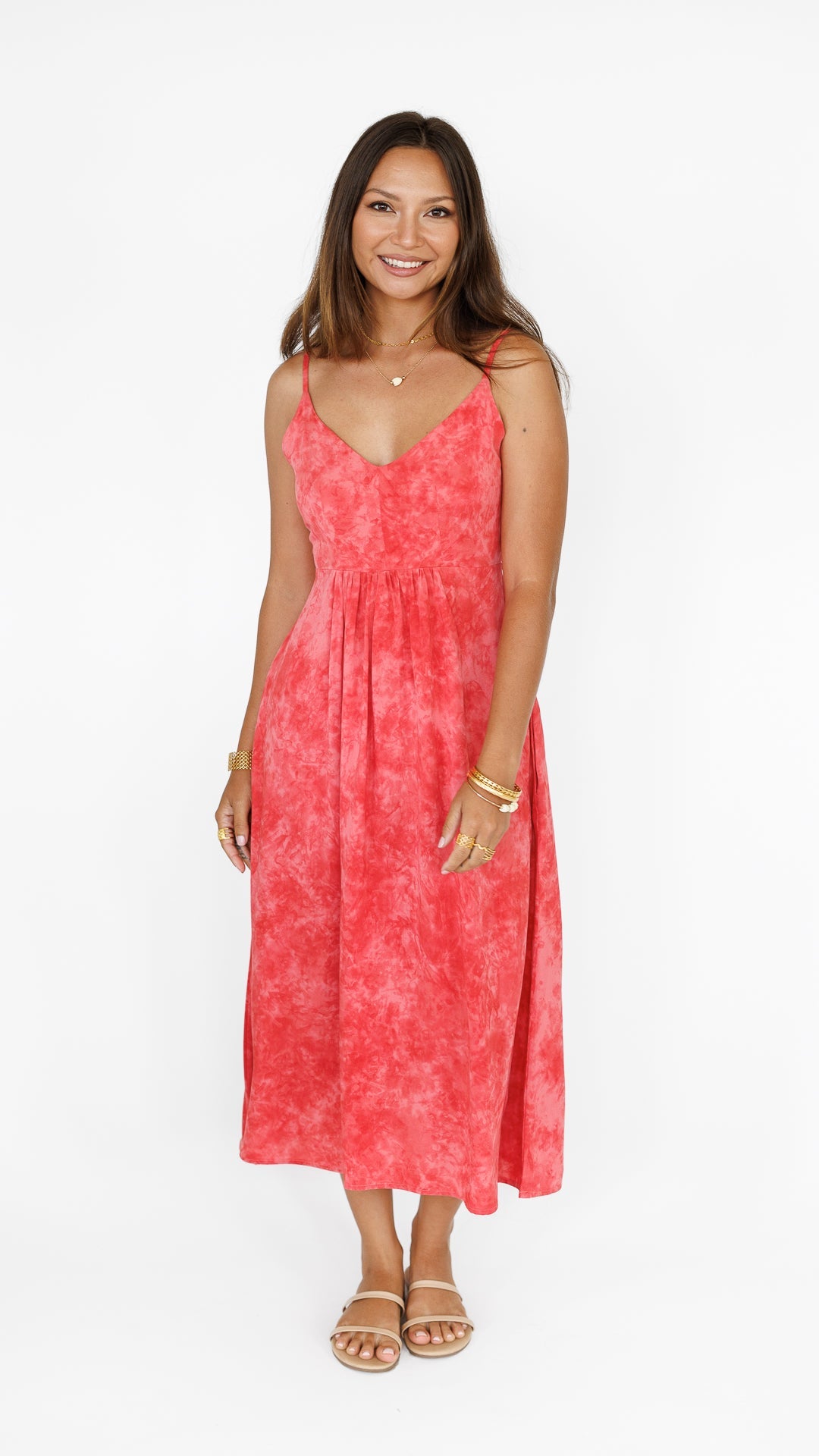 Sienna Dress / Watermelon Spritz Khush Clothing