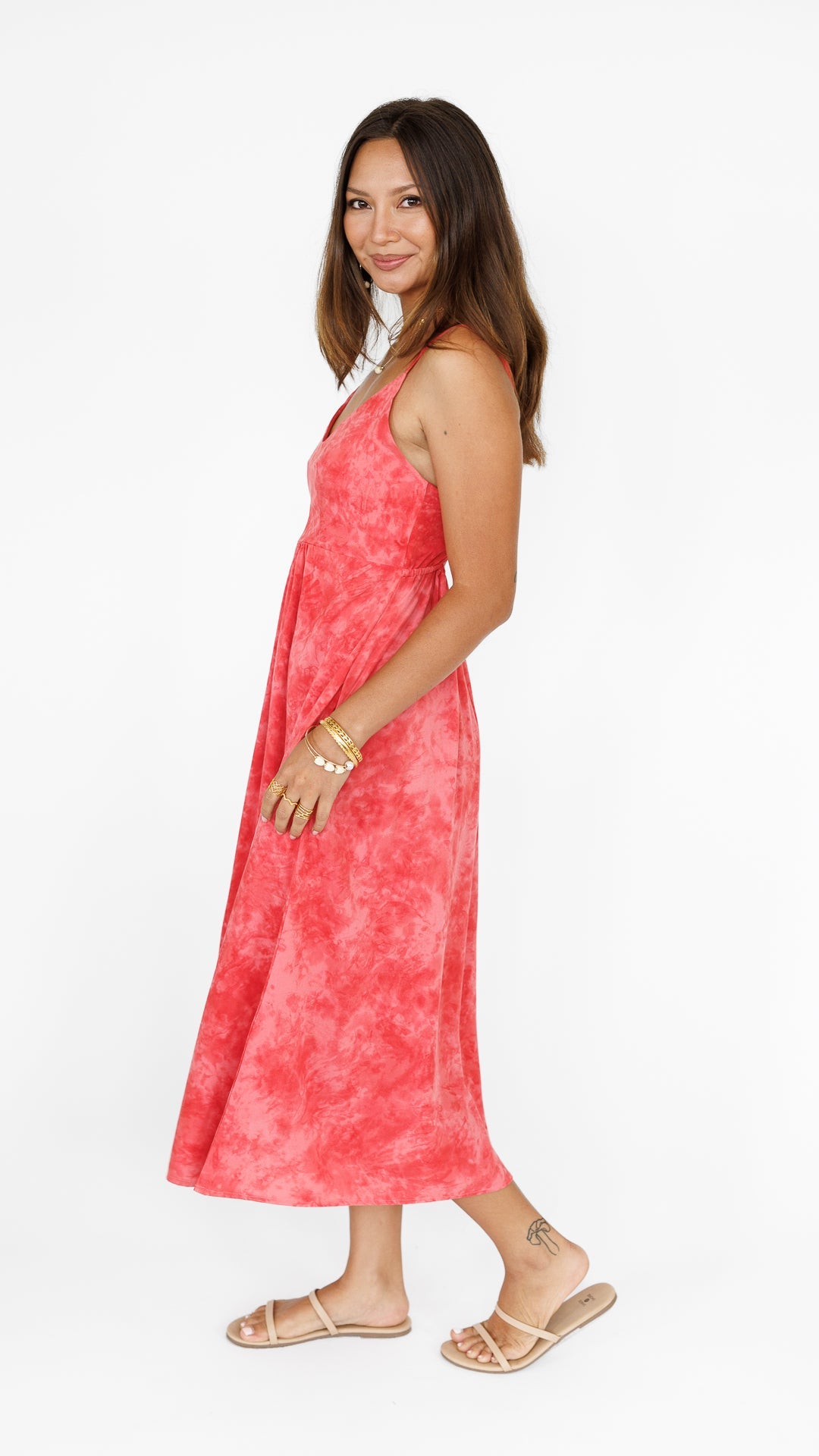 Sienna Dress / Watermelon Spritz Khush Clothing
