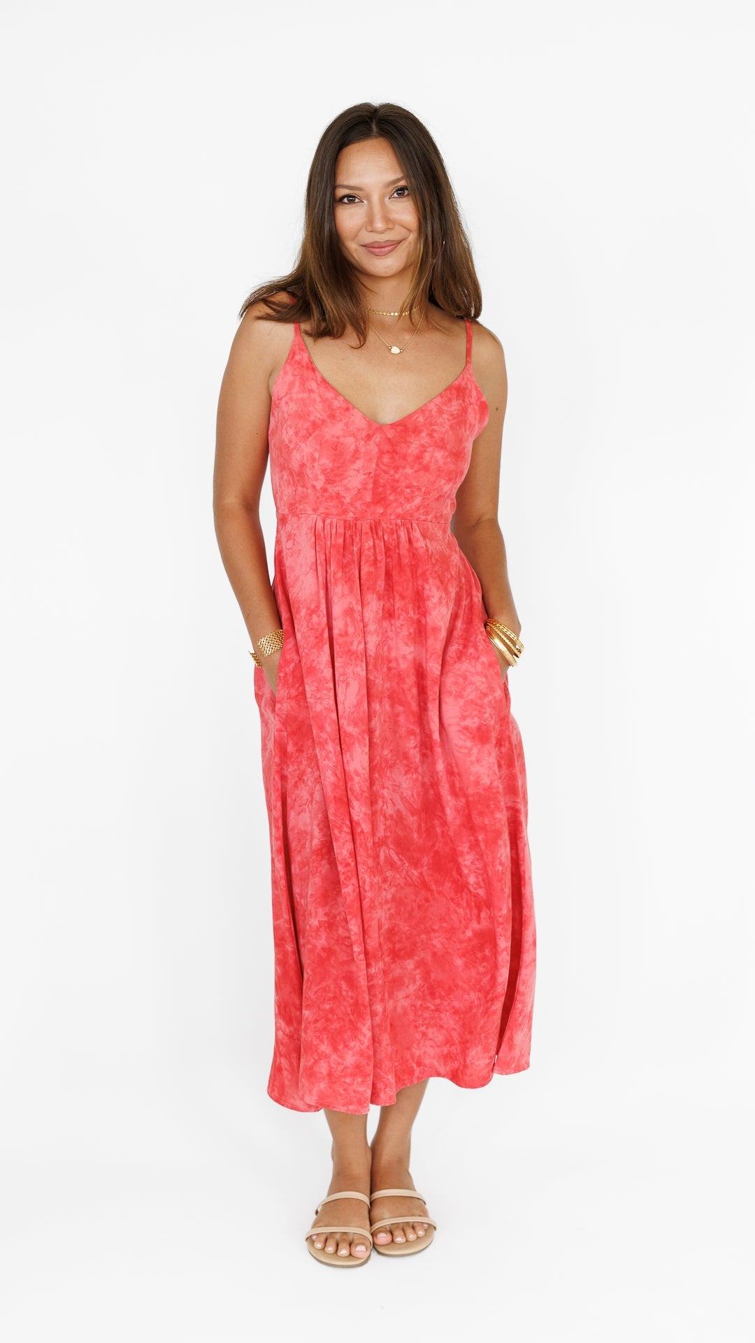 Sienna Dress / Watermelon Spritz Khush Clothing