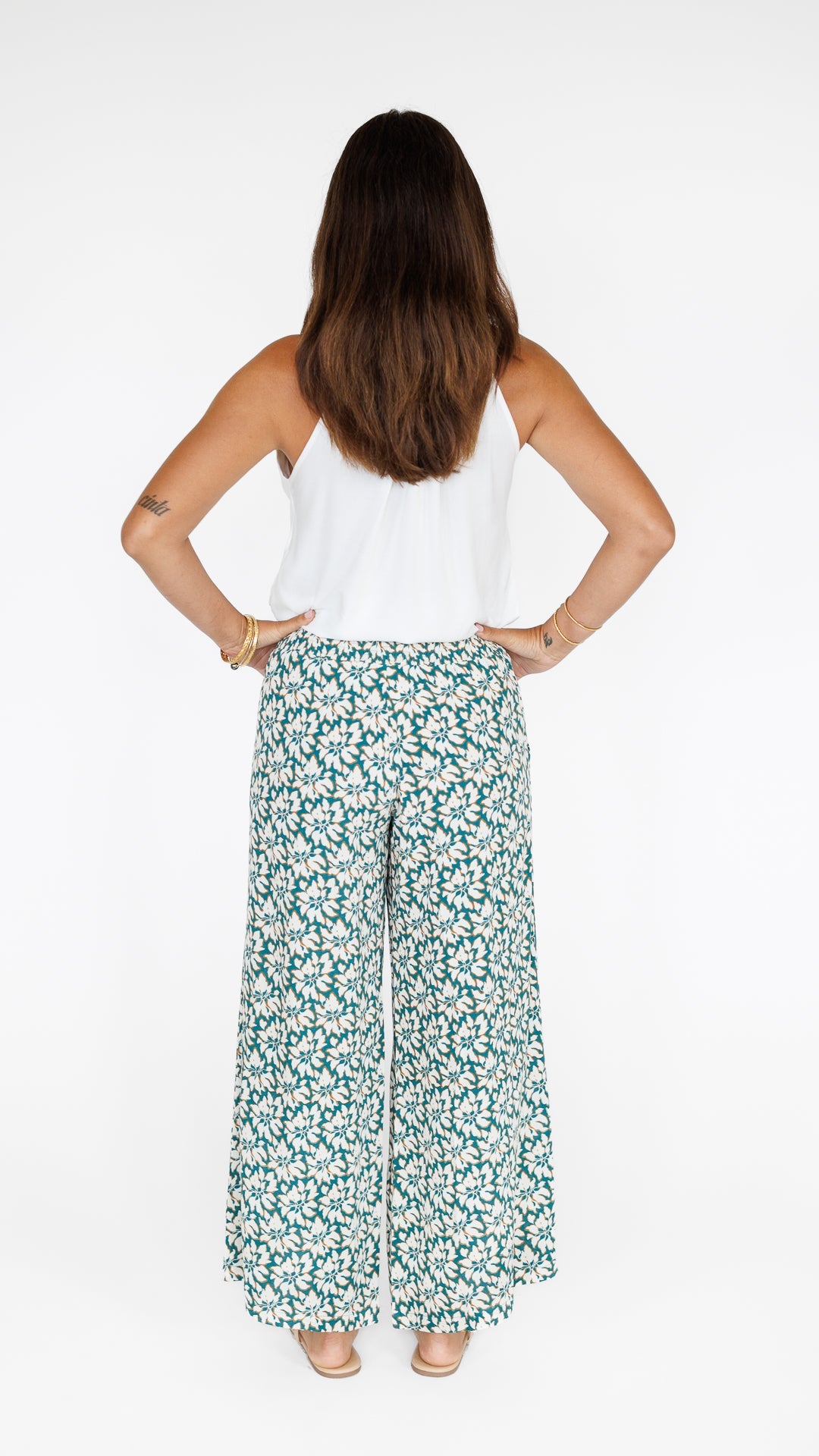 Johanna Pant / Aqua Blossom Khush Clothing