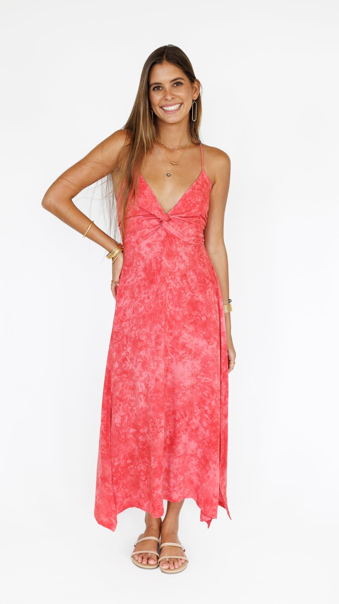 Lorena Dress / Watermelon Spritz Khush Clothing