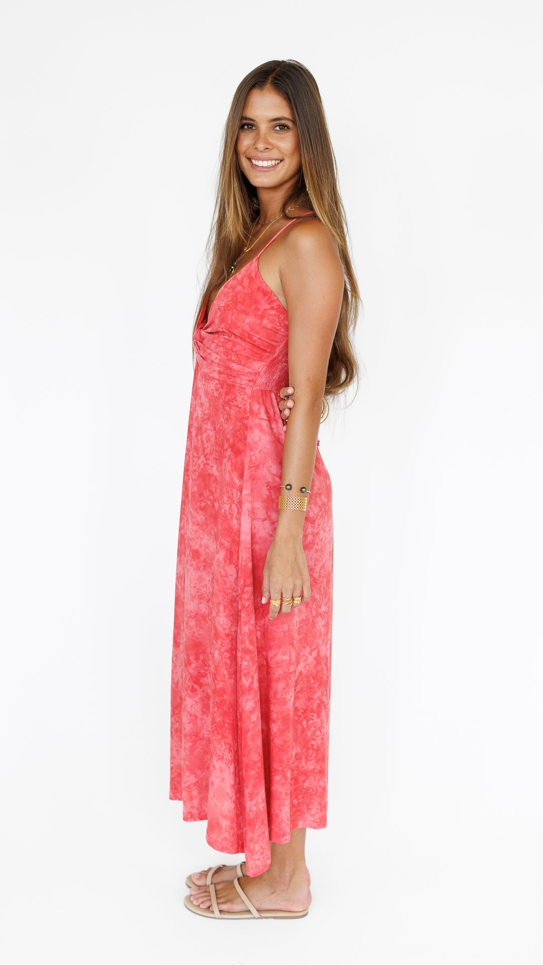 Lorena Dress / Watermelon Spritz Khush Clothing