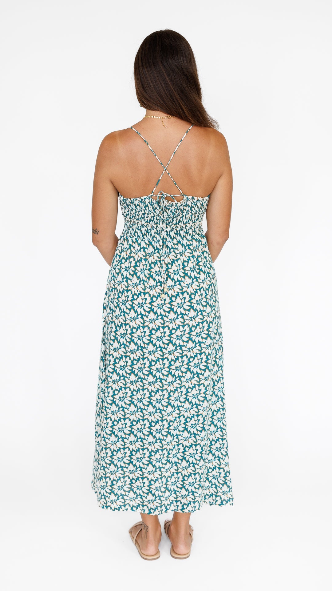 Lorena Dress / Aqua Blossom Khush Clothing