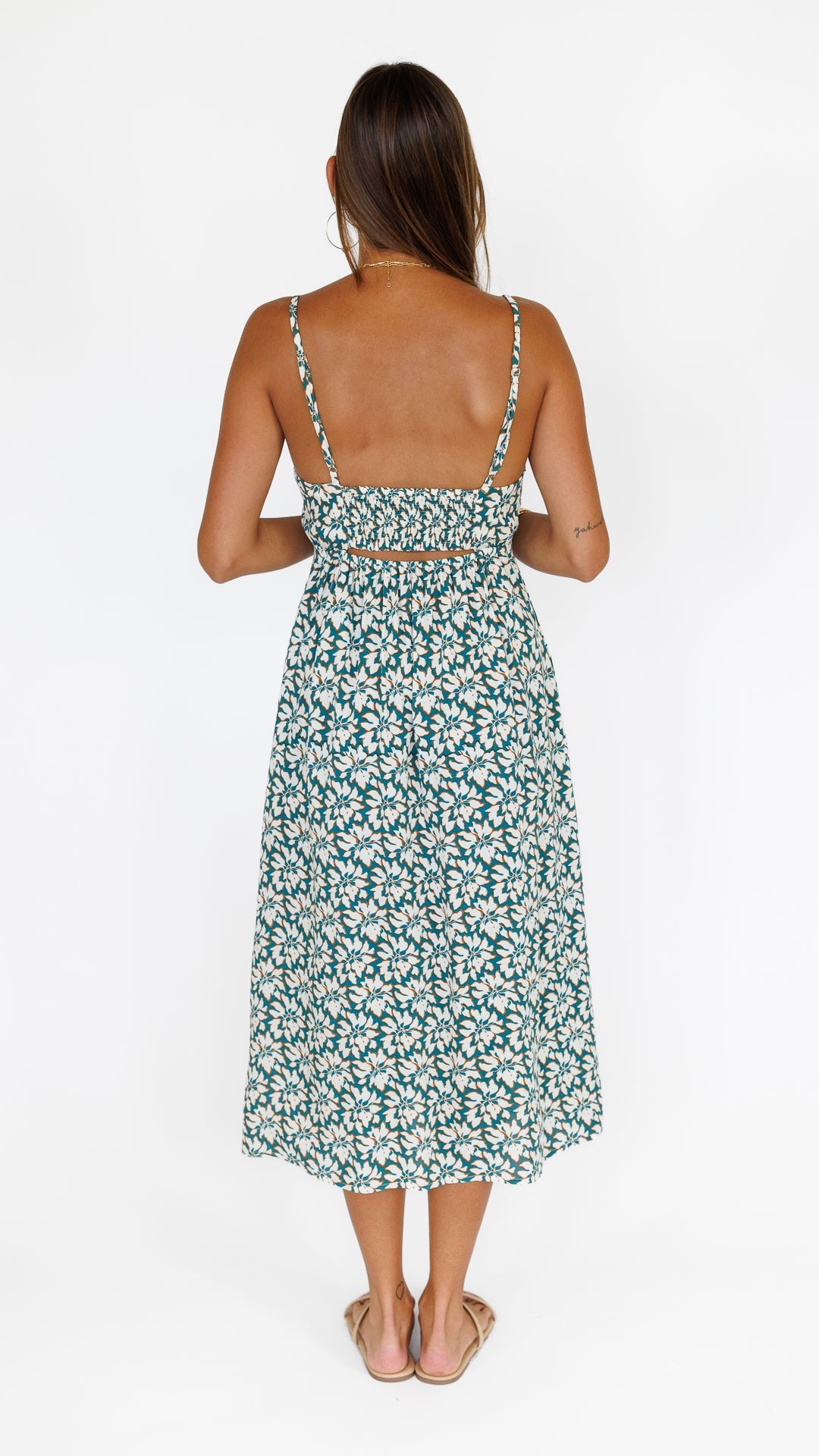 Sienna Dress / Aqua Blossom Khush Clothing