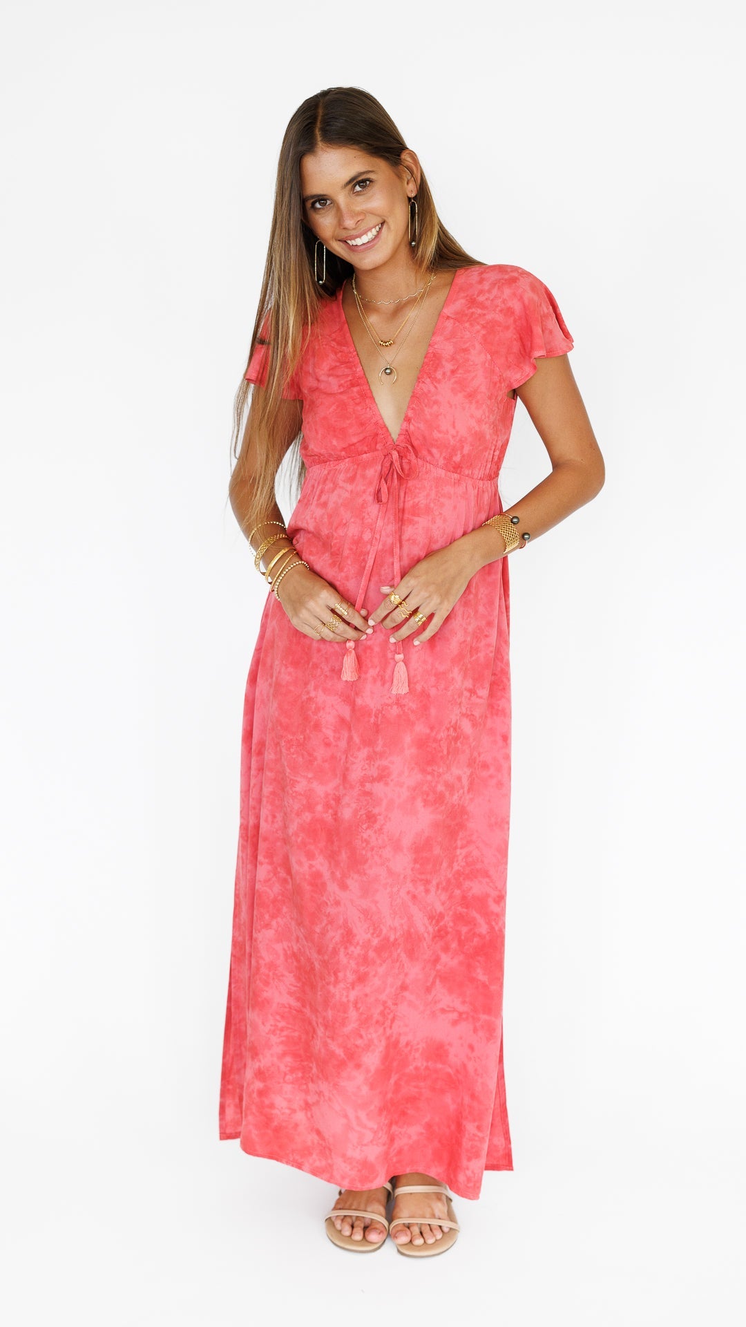 Leilani Dress / Watermelon Spritz