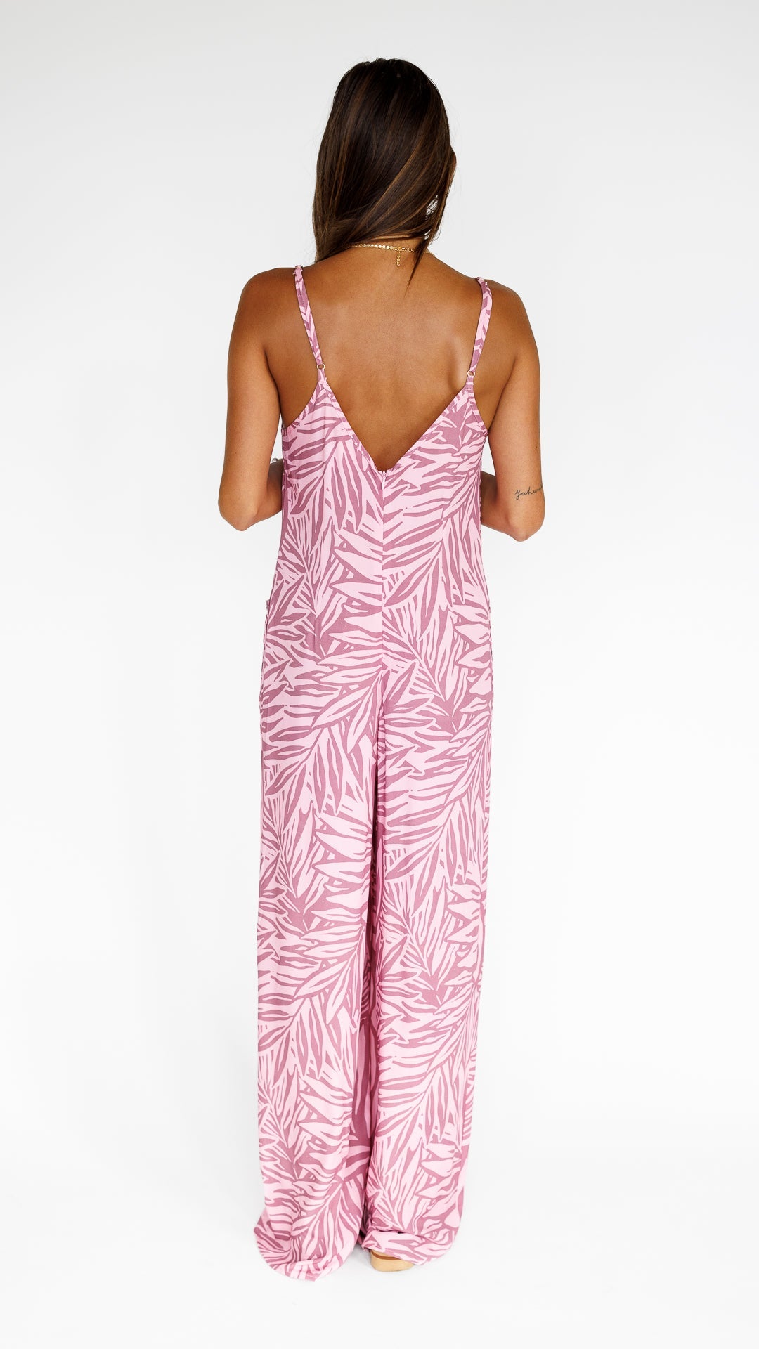 Pretty In Palms / Haiku Jumpsuit / Misty Mauve KEANI APPAREL