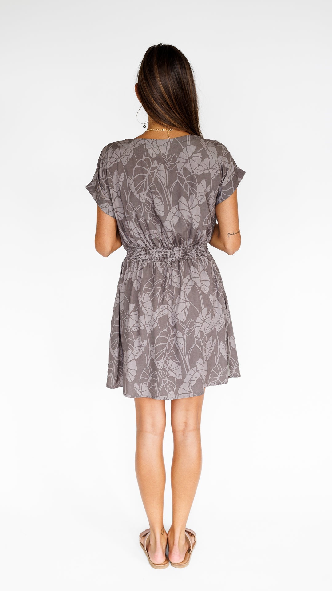 Kalo Patch / Malia Mini Dress / Earth KEANI APPAREL