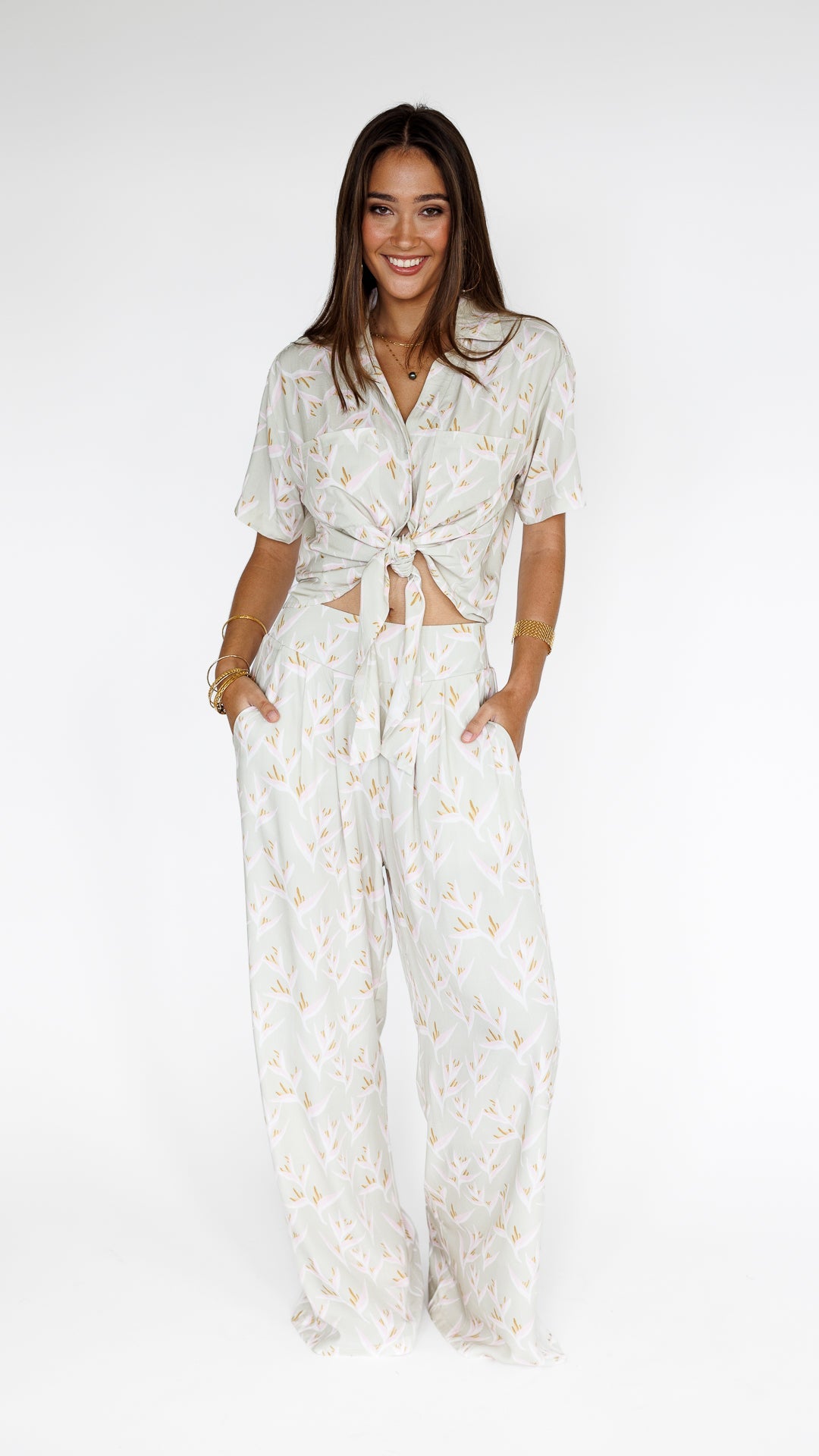 Heliconia / Hele Tie-Top / Mint KEANI APPAREL