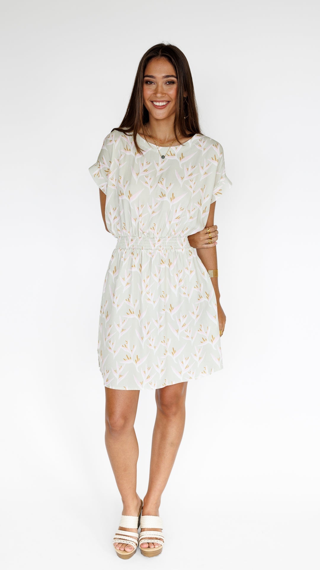 Heliconia / Malia Mini Dress / Mint KEANI APPAREL