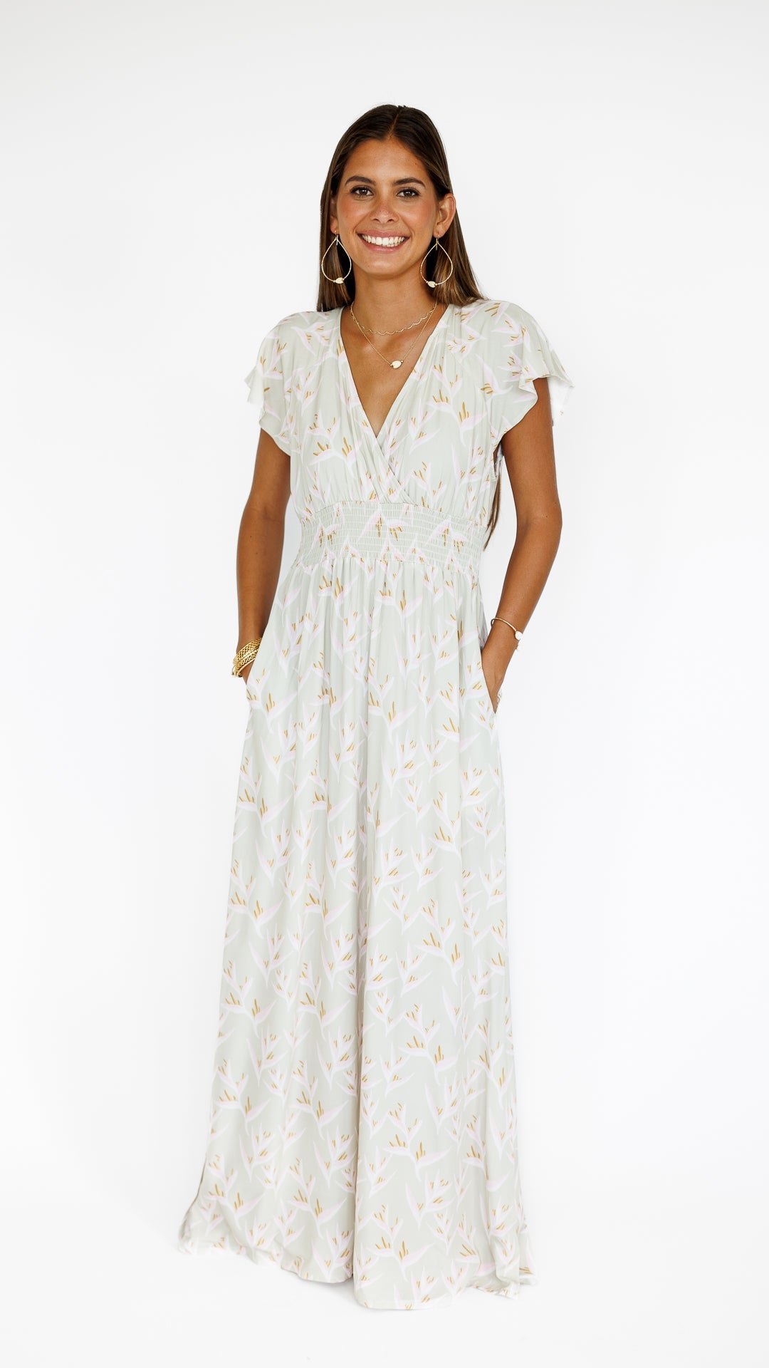 Heliconia / Moana Maxi Dress / Mint KEANI APPAREL