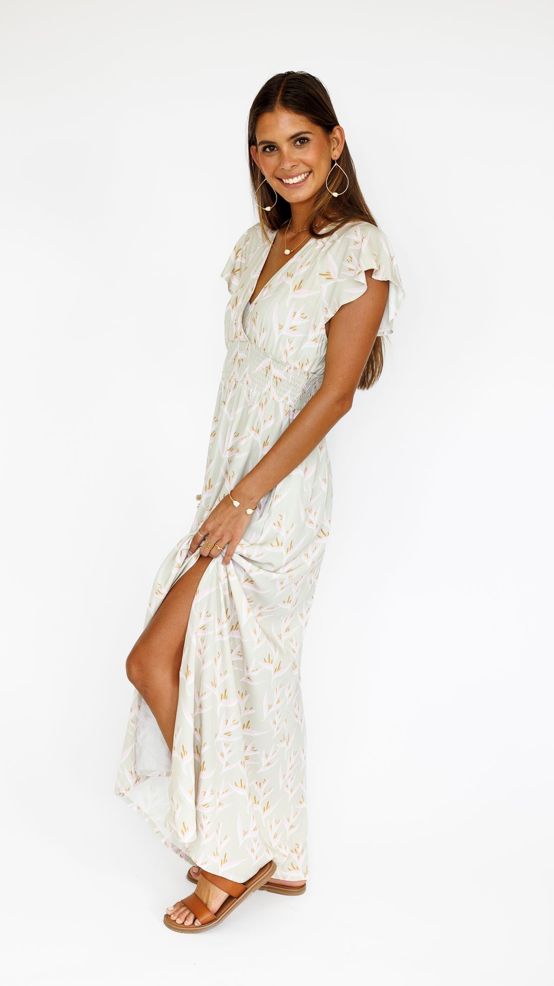 Heliconia / Moana Maxi Dress / Mint KEANI APPAREL
