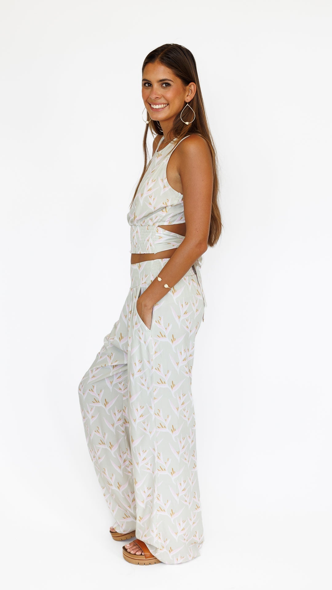 Heliconia / Makena Resort Pant / Mint KEANI APPAREL