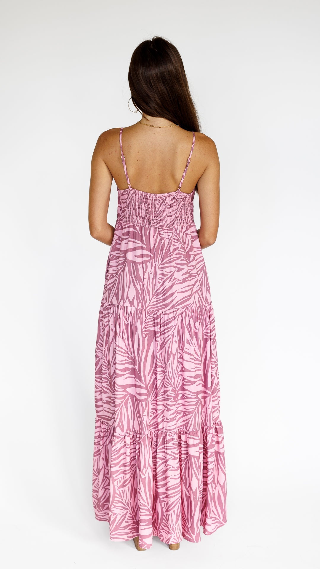 Pretty in Palms / Haleiwa Maxi Dress / Misty Mauve KEANI APPAREL