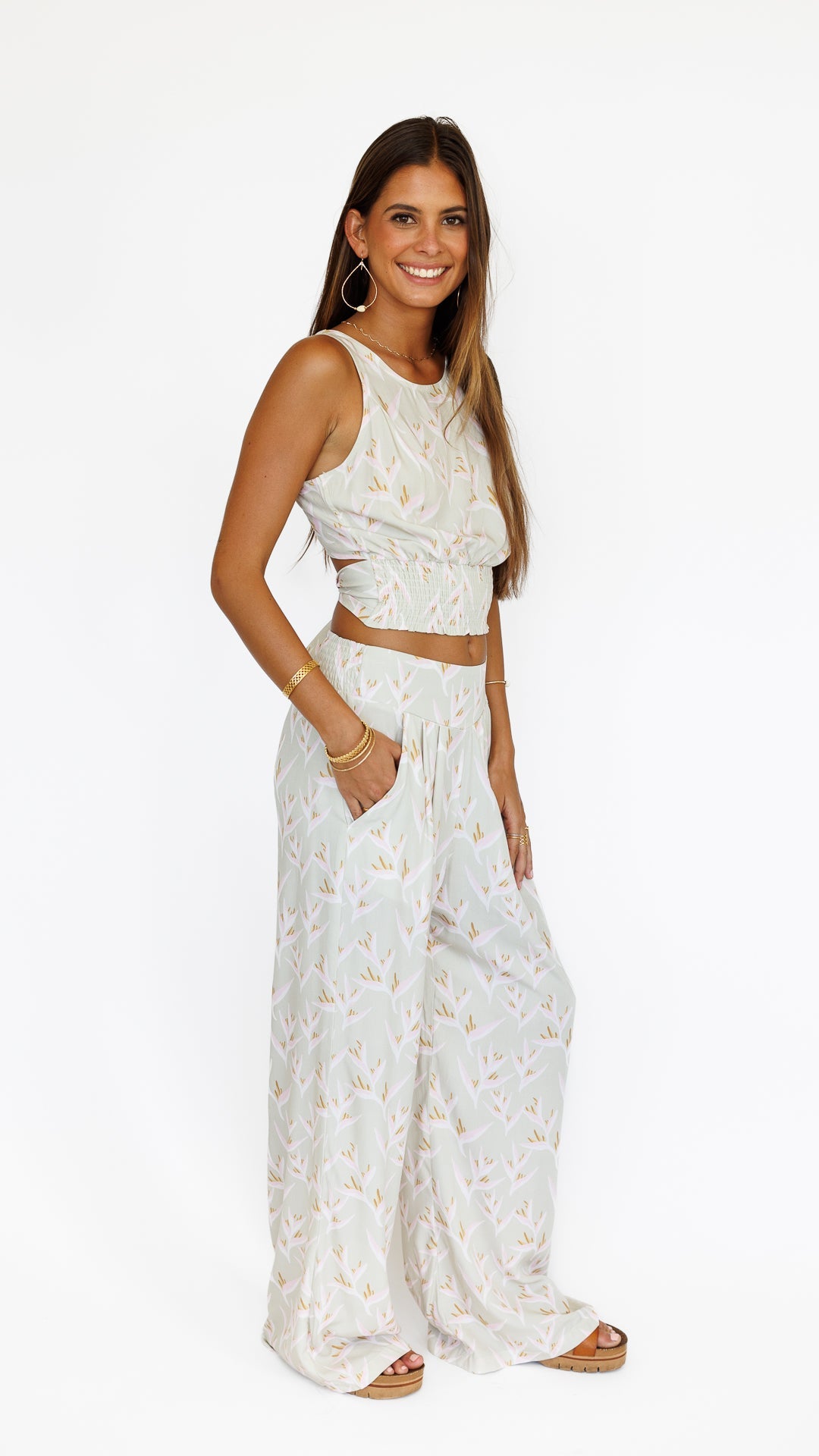 Heliconia / Makena Resort Pant / Mint KEANI APPAREL