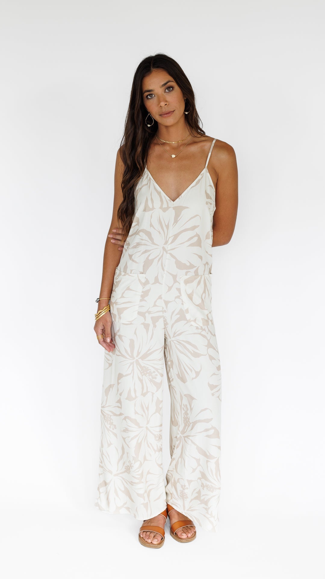 Hibiscus Kiss / Haiku Jumpsuit / Bamboo Shoot KEANI APPAREL