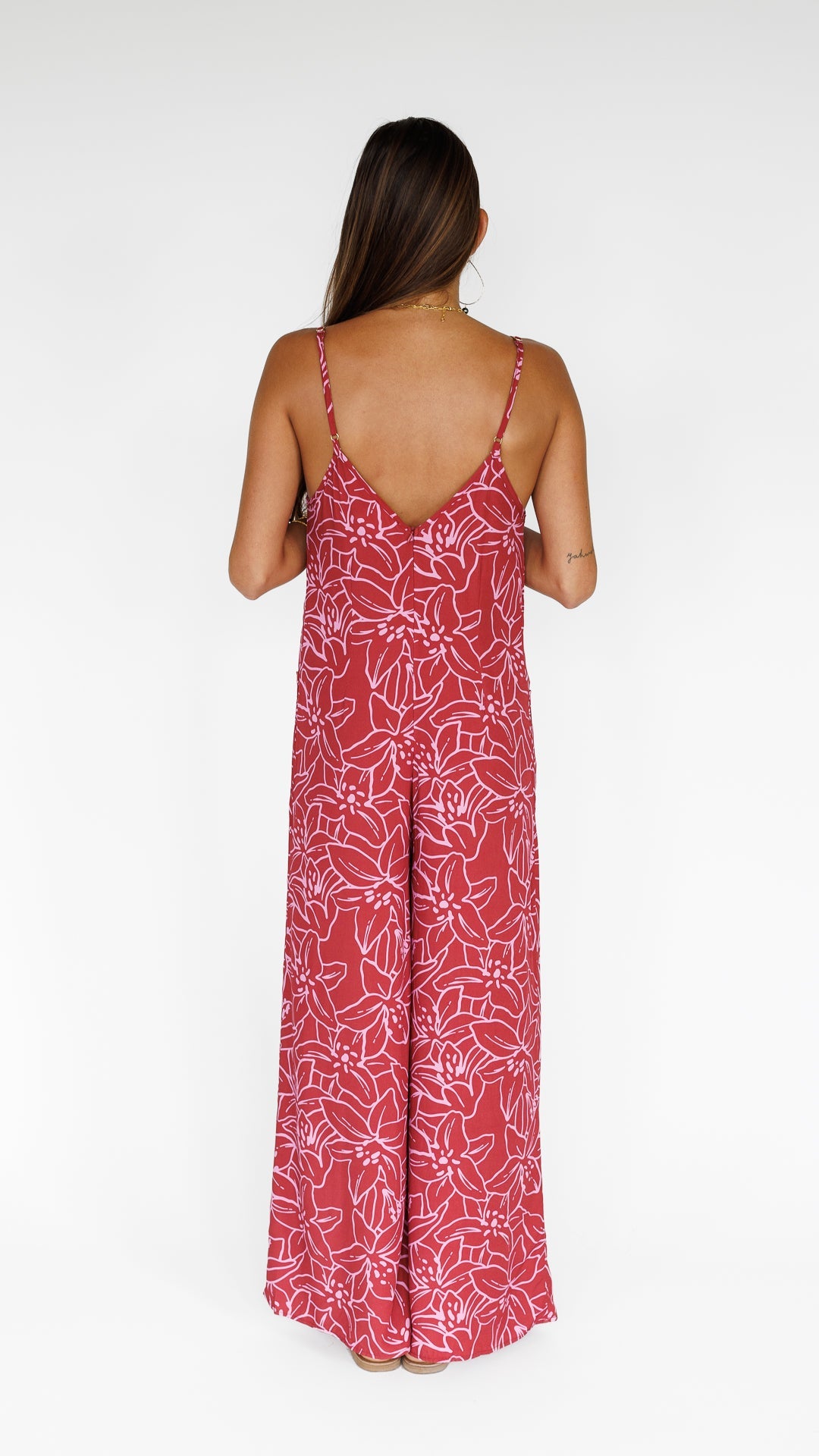 Lilinoe / Haiku Jumpsuit / Dragon Fruit KEANI APPAREL