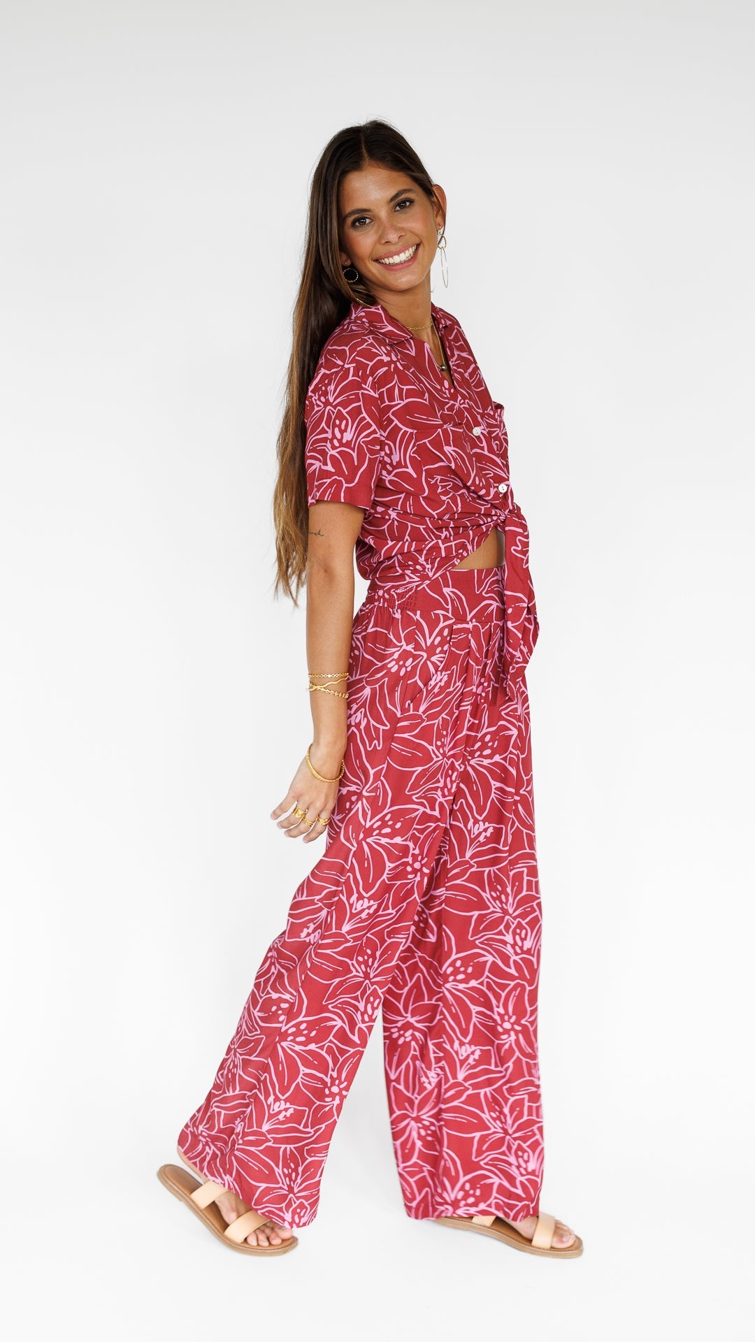 Lilinoe / Makena Resort Pant / Dragon Fruit KEANI APPAREL