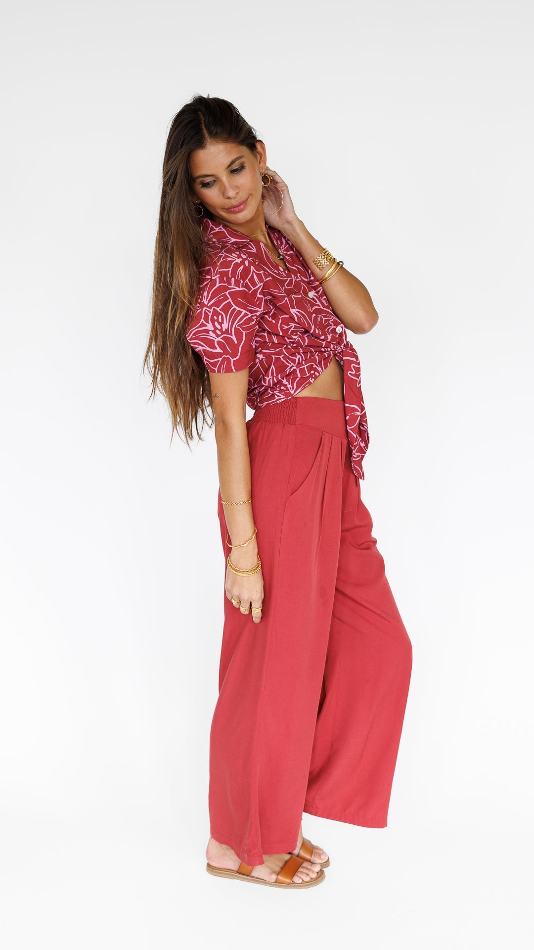 Makena Resort Pant / Dragon Fruit KEANI APPAREL
