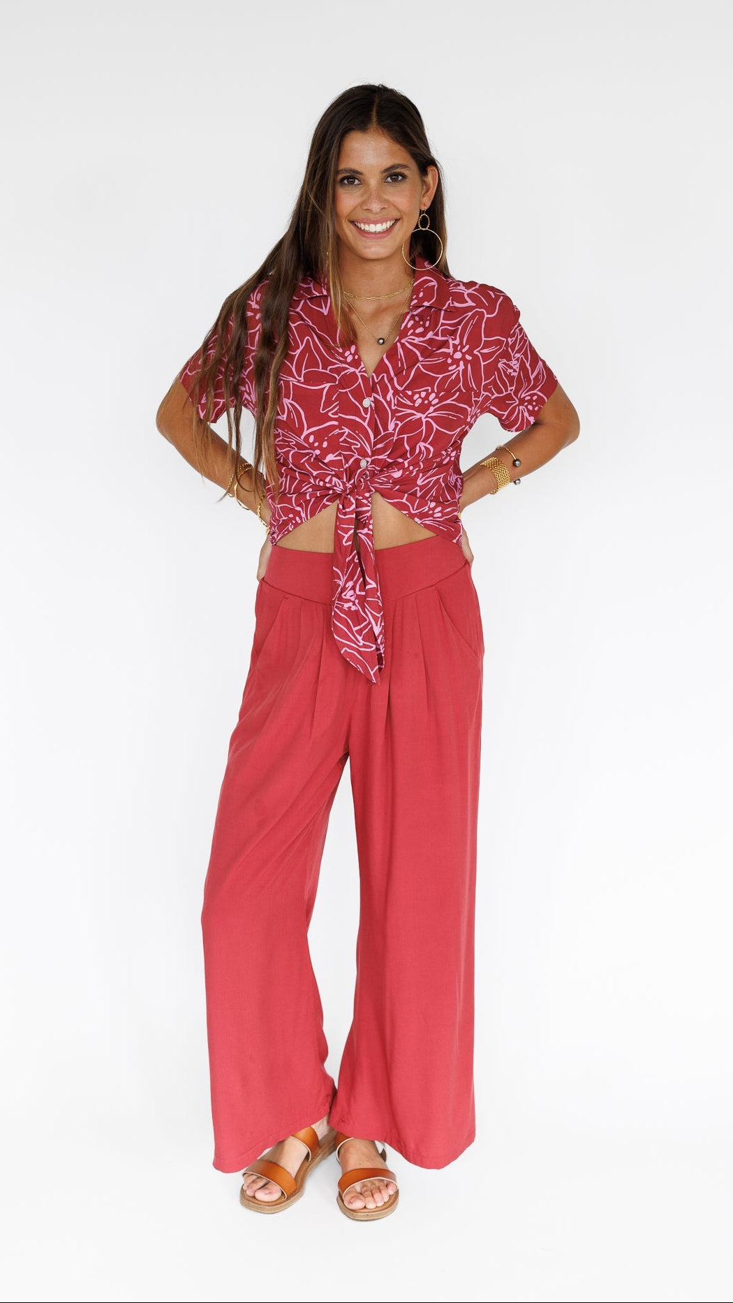 Makena Resort Pant / Dragon Fruit KEANI APPAREL