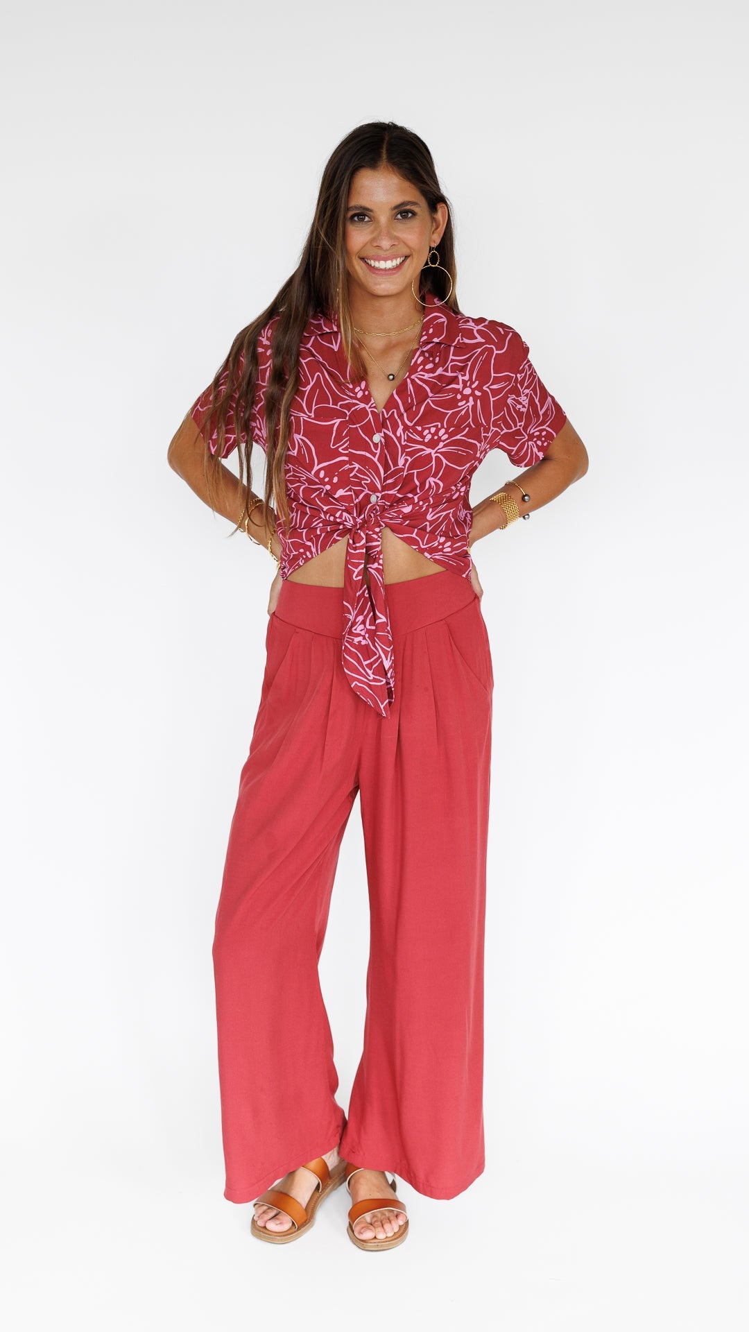 Makena Resort Pant / Dragon Fruit KEANI APPAREL
