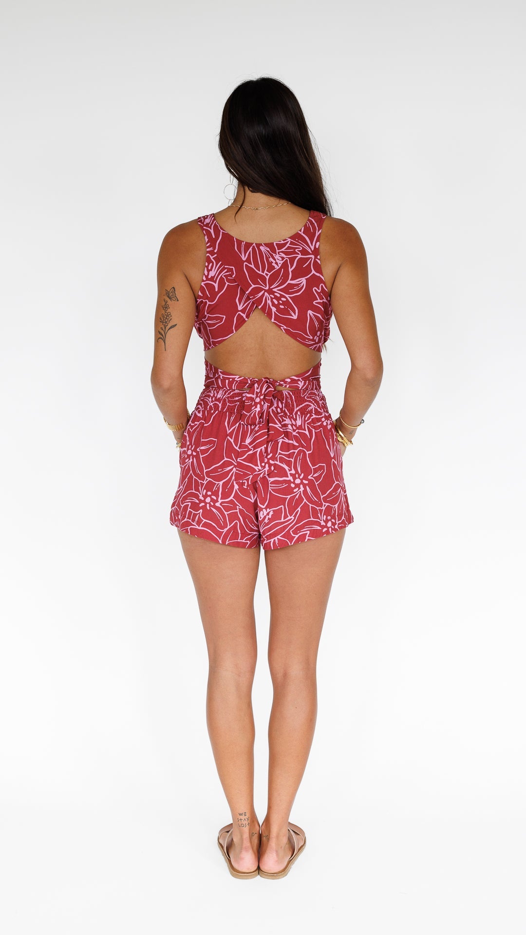 Lilinoe / Hoku Tie-Back Top / Dragon Fruit KEANI APPAREL