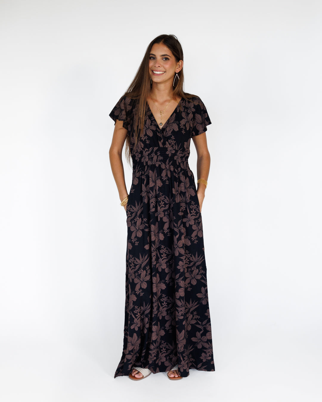 Garden Isle / Moana Maxi Dress / Midnight KEANI APPAREL