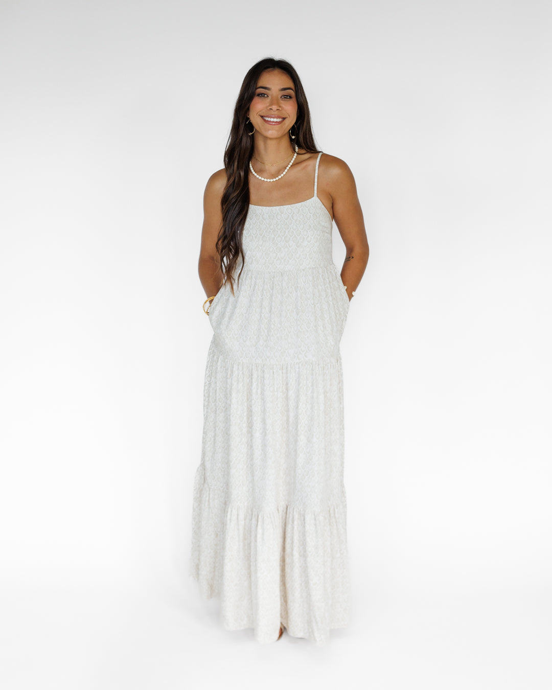 mermaid scale dress Hibiscus Kiss / Haleiwa Maxi Dress / Bamboo Shoot
